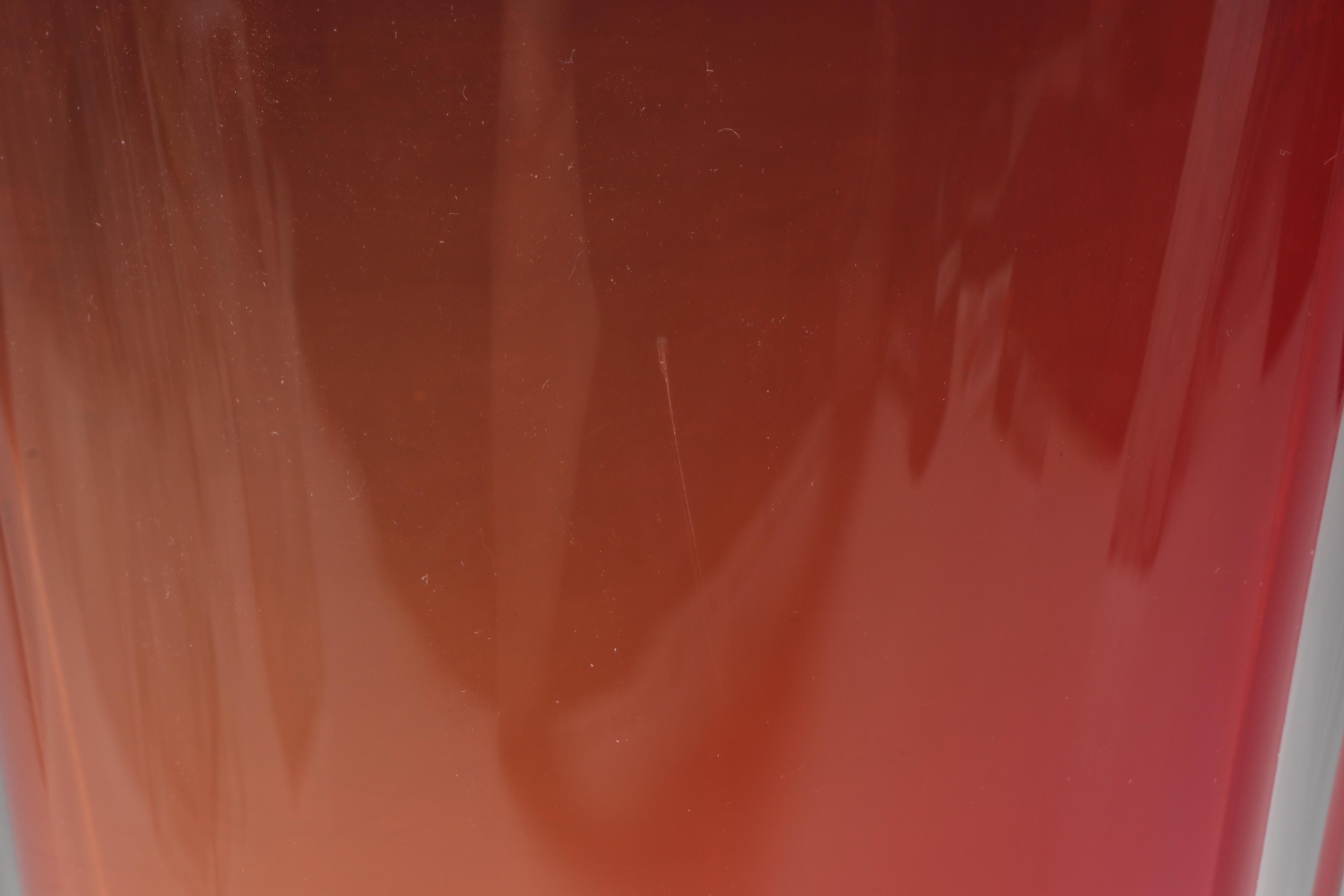 Thomas Buechner III for Vitrix Blown Art Glass Vase With Applied Trails, 1984