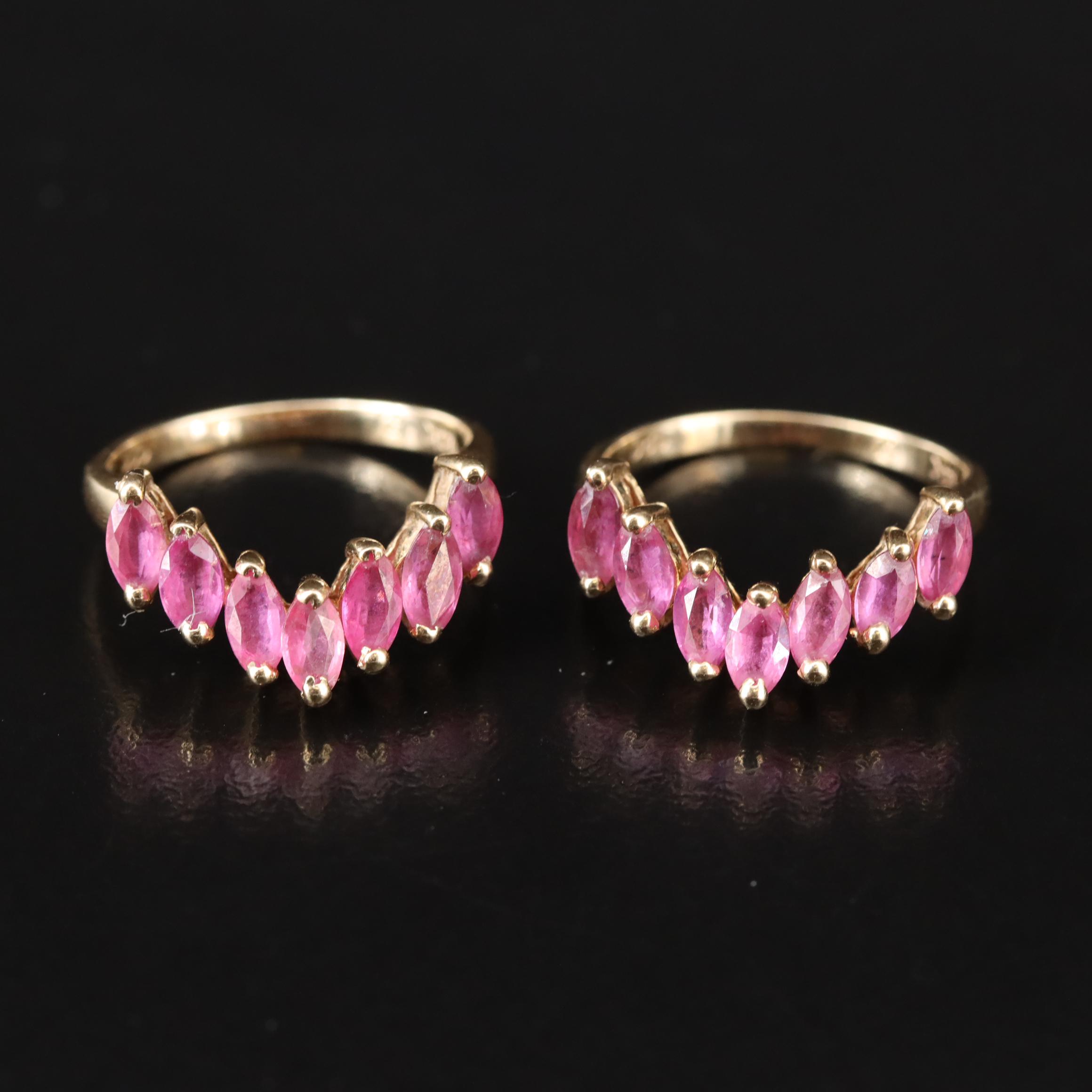 14K Ruby Enhancer Rings | Everything But The House