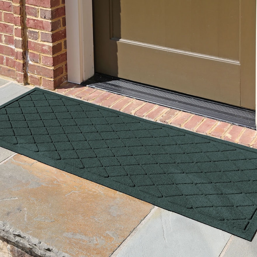2'10 x 5' Water Absorbing Floor Guard Runner in Green Everything But
