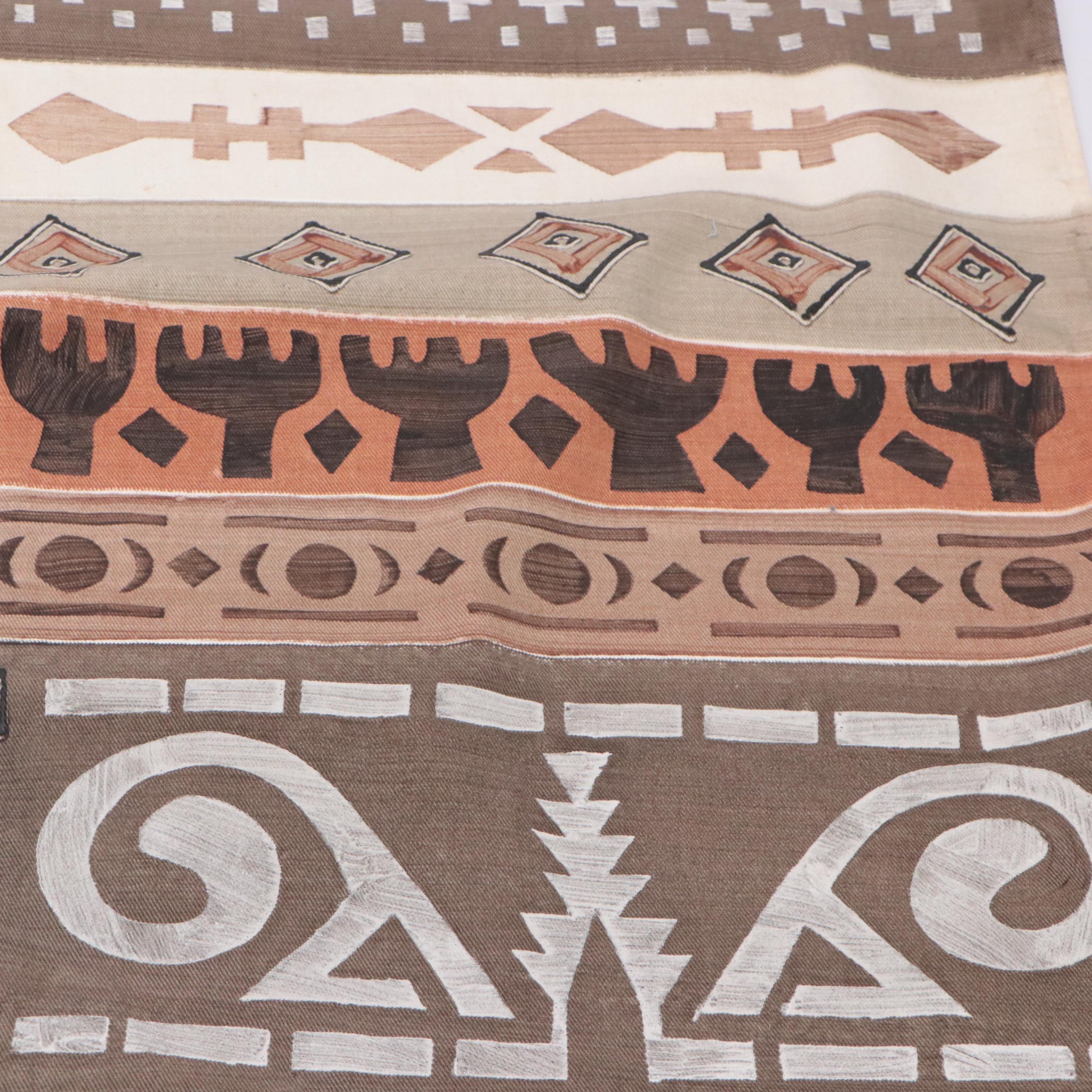 Chimu Style Weaving, African Painted Panel, Shark Tooth War Club, Goje and More