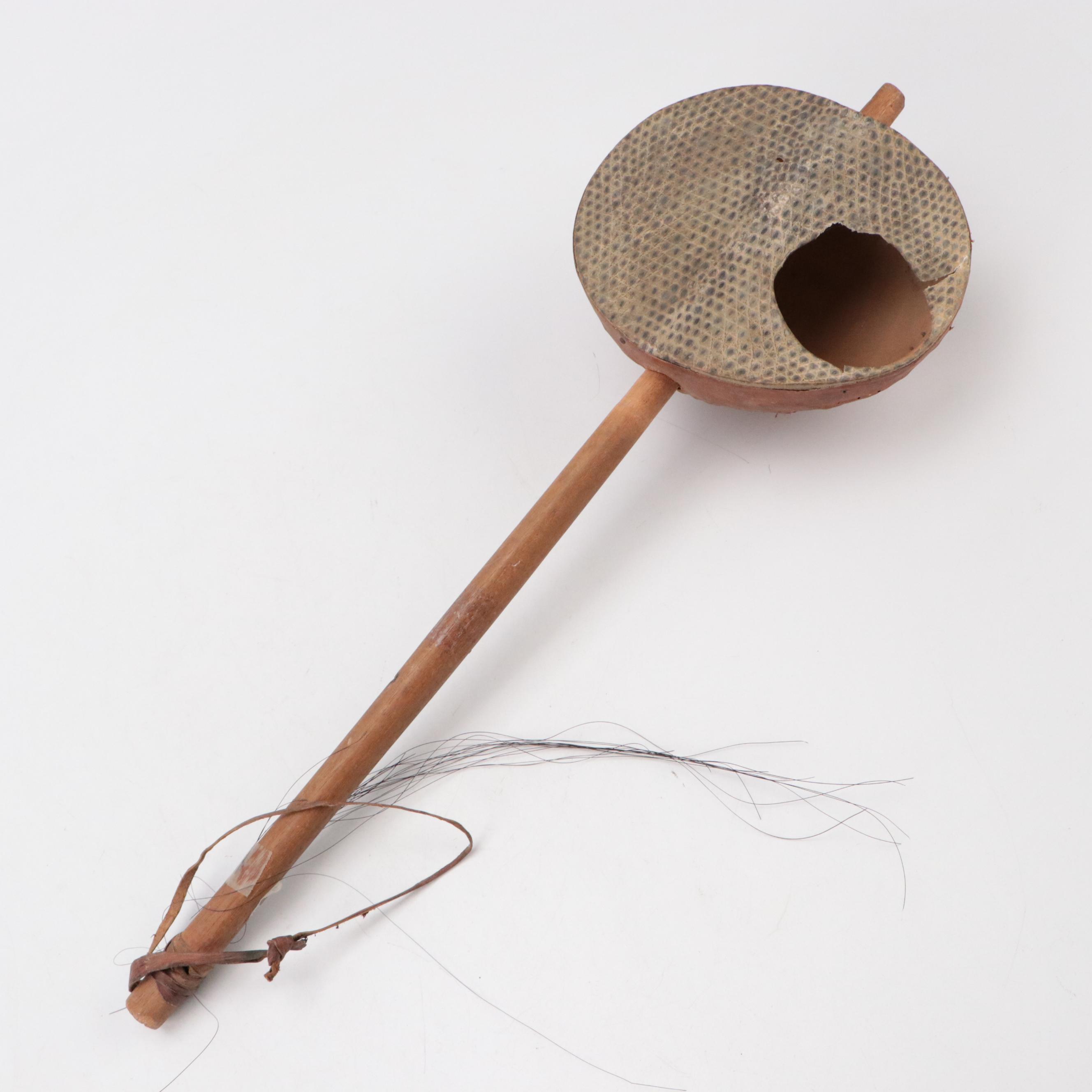 Chimu Style Weaving, African Painted Panel, Shark Tooth War Club, Goje and More