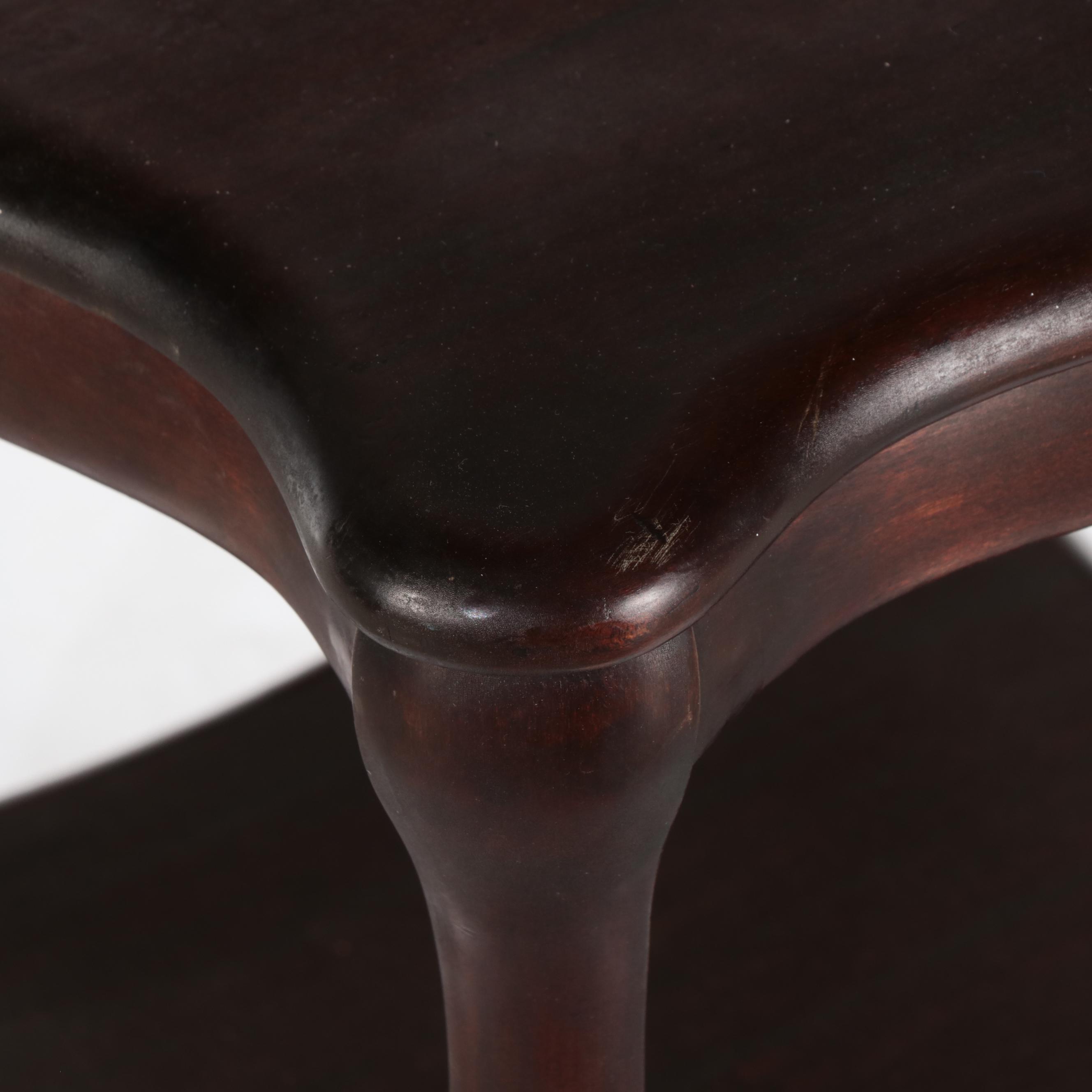 Late Victorian Mahogany and Birch Two-Tier Parlor Table, Early 20th Century