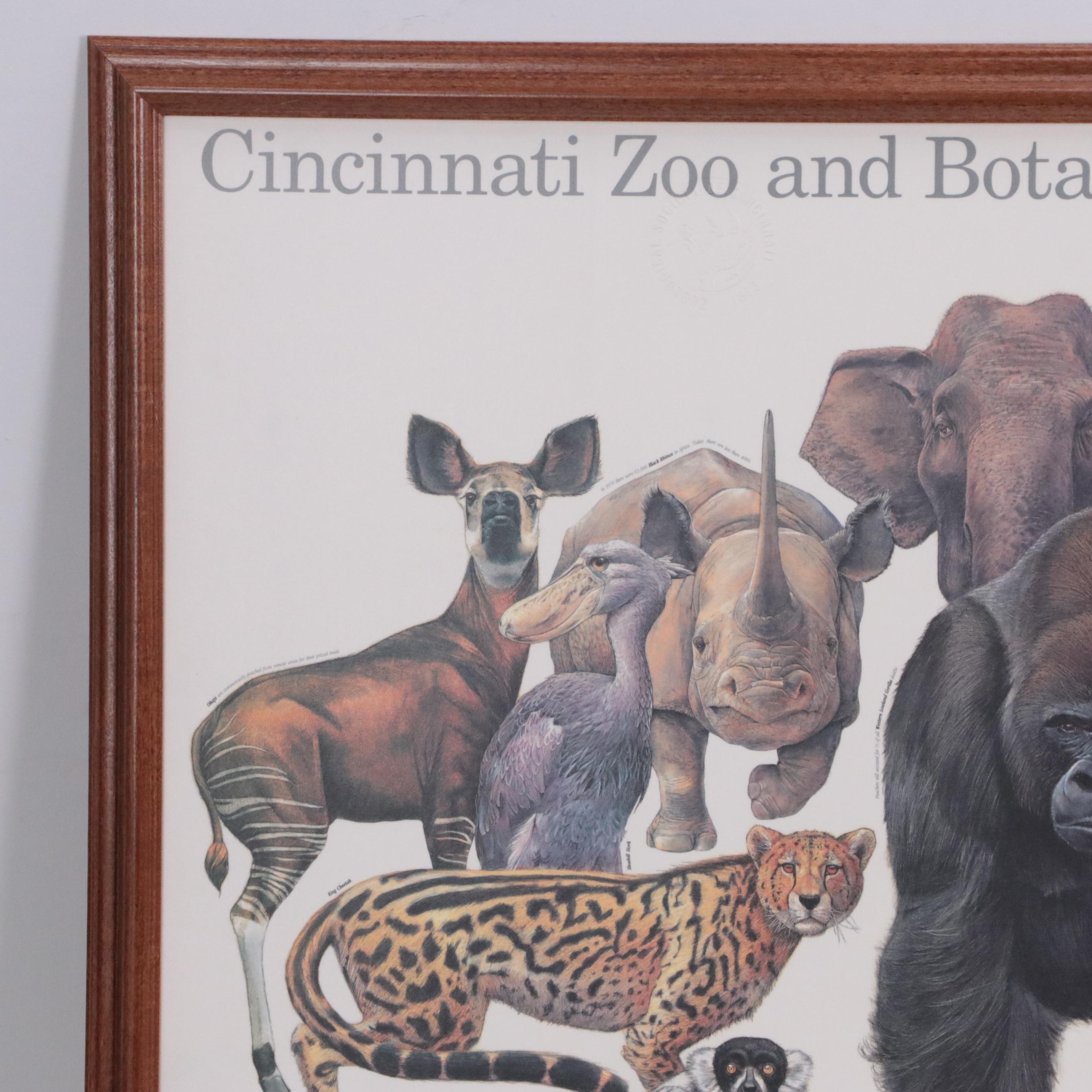 Cincinnati Zoo Posters Including "Cincinnati Zoo and Botanical Garden"