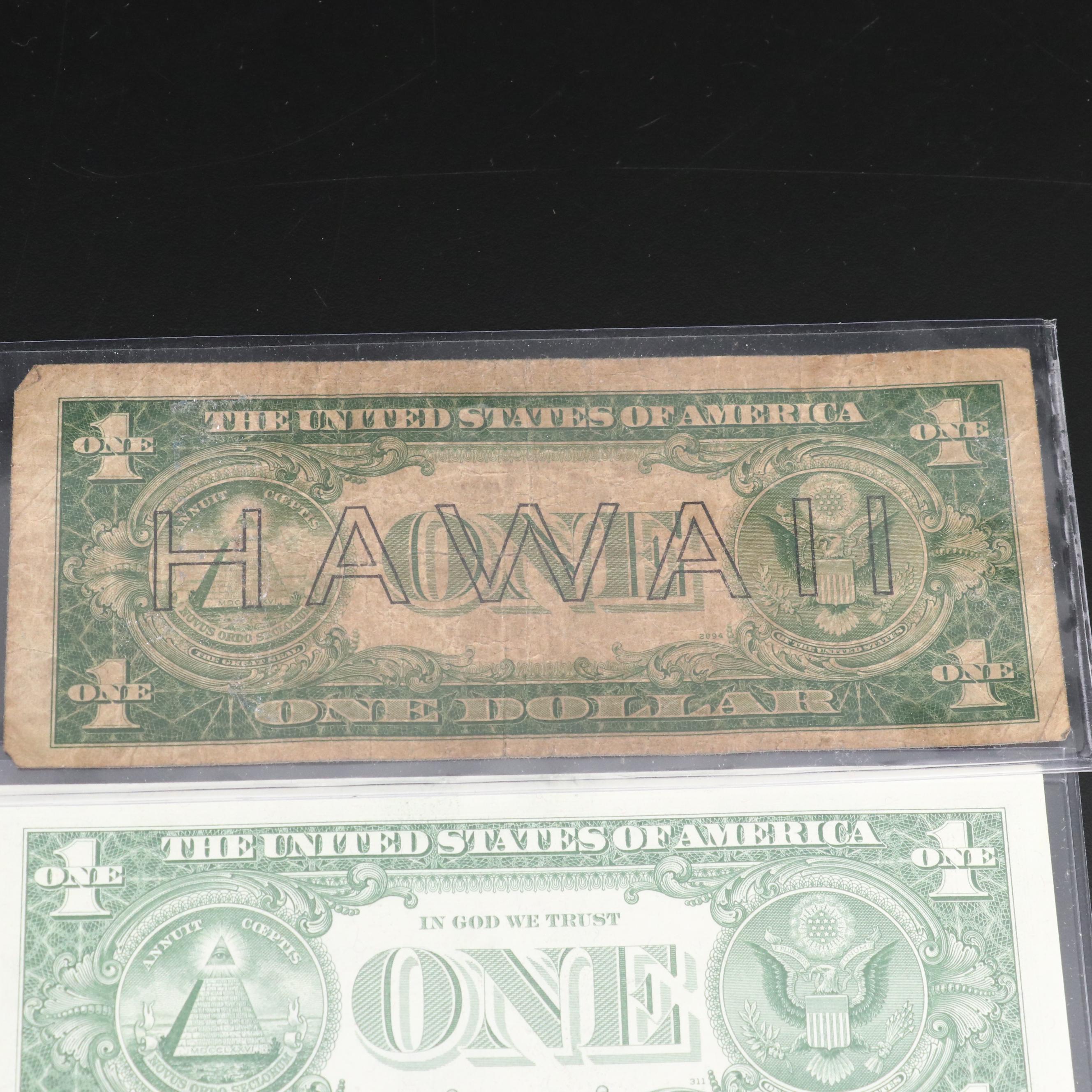 Collection of Ten Different U. S. Notes