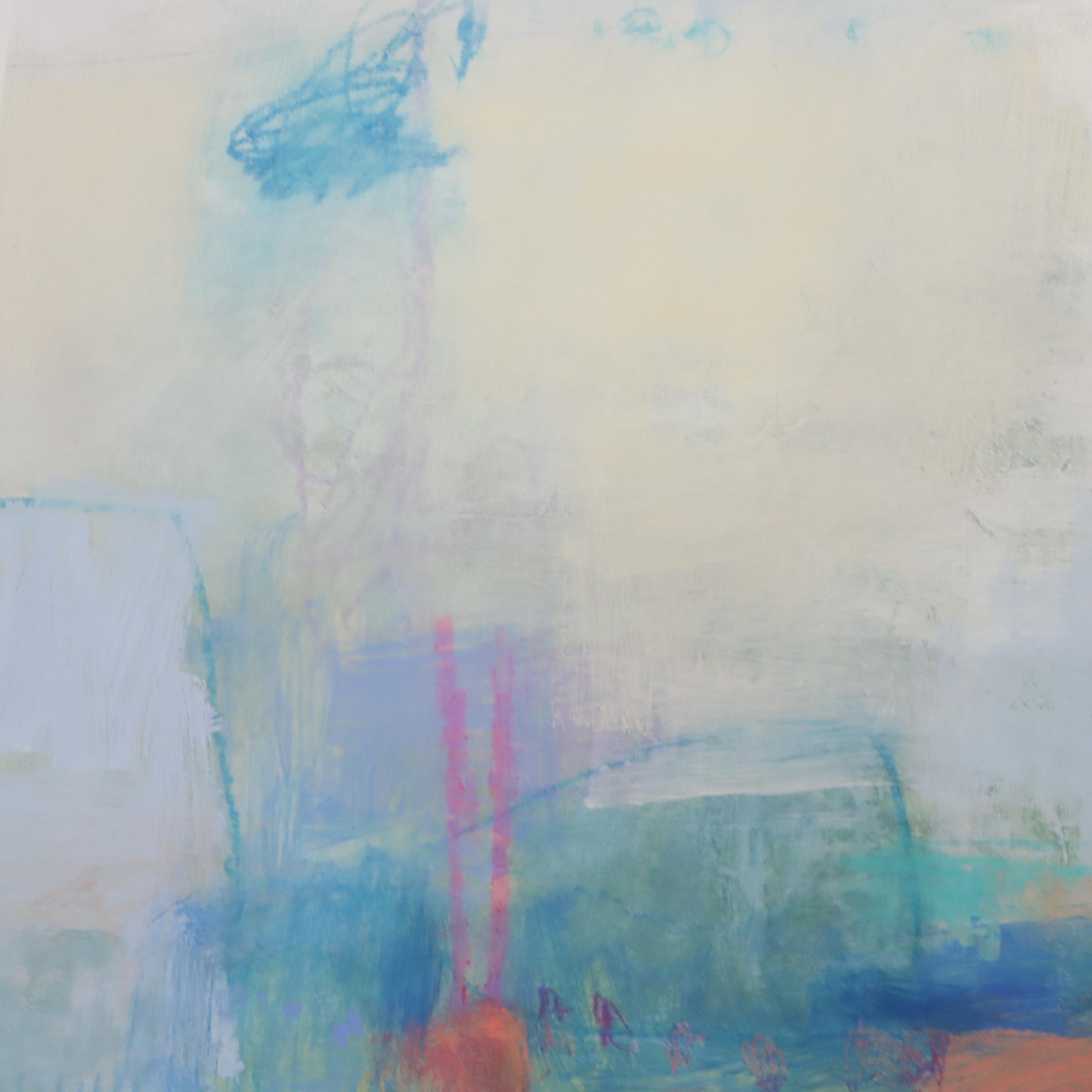 Ursula J. Brenner Large-Scale Abstract Mixed Media Painting, 21st Century