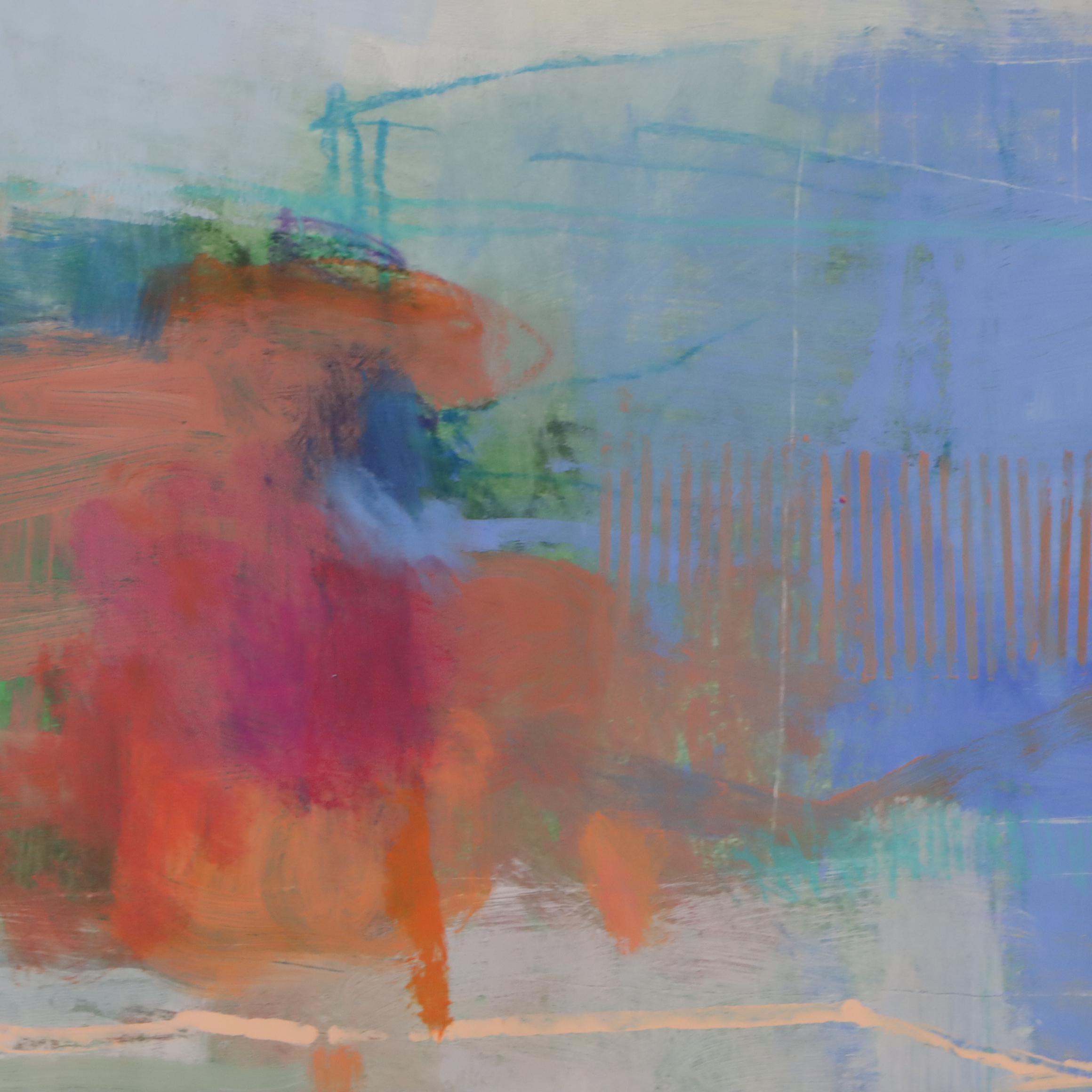 Ursula J. Brenner Large-Scale Abstract Mixed Media Painting, 21st Century