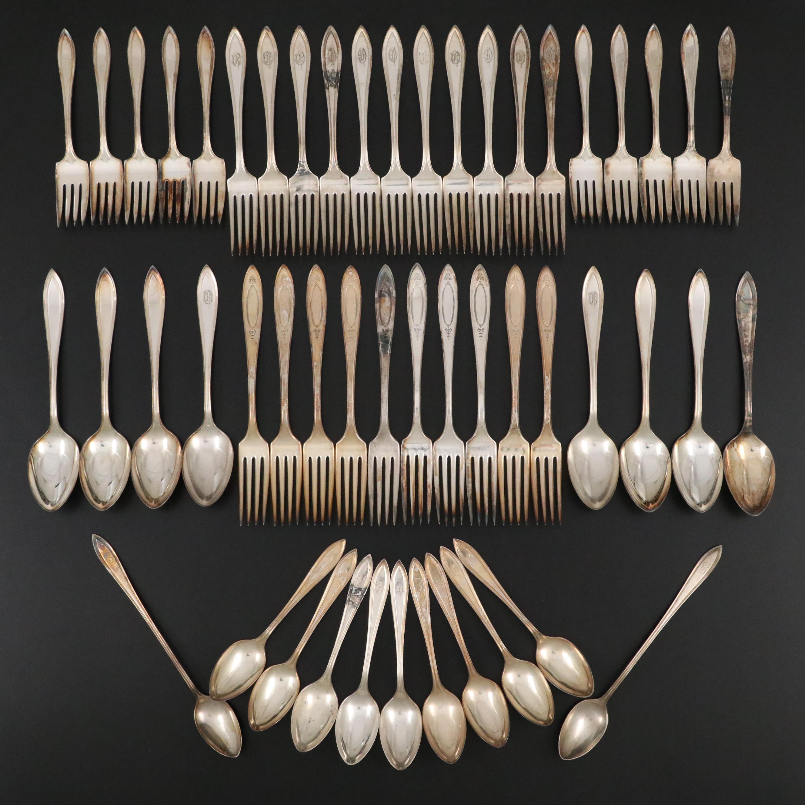 Silver Plate Flatware by Universal and Community Plate, Early to Mid-20th C.