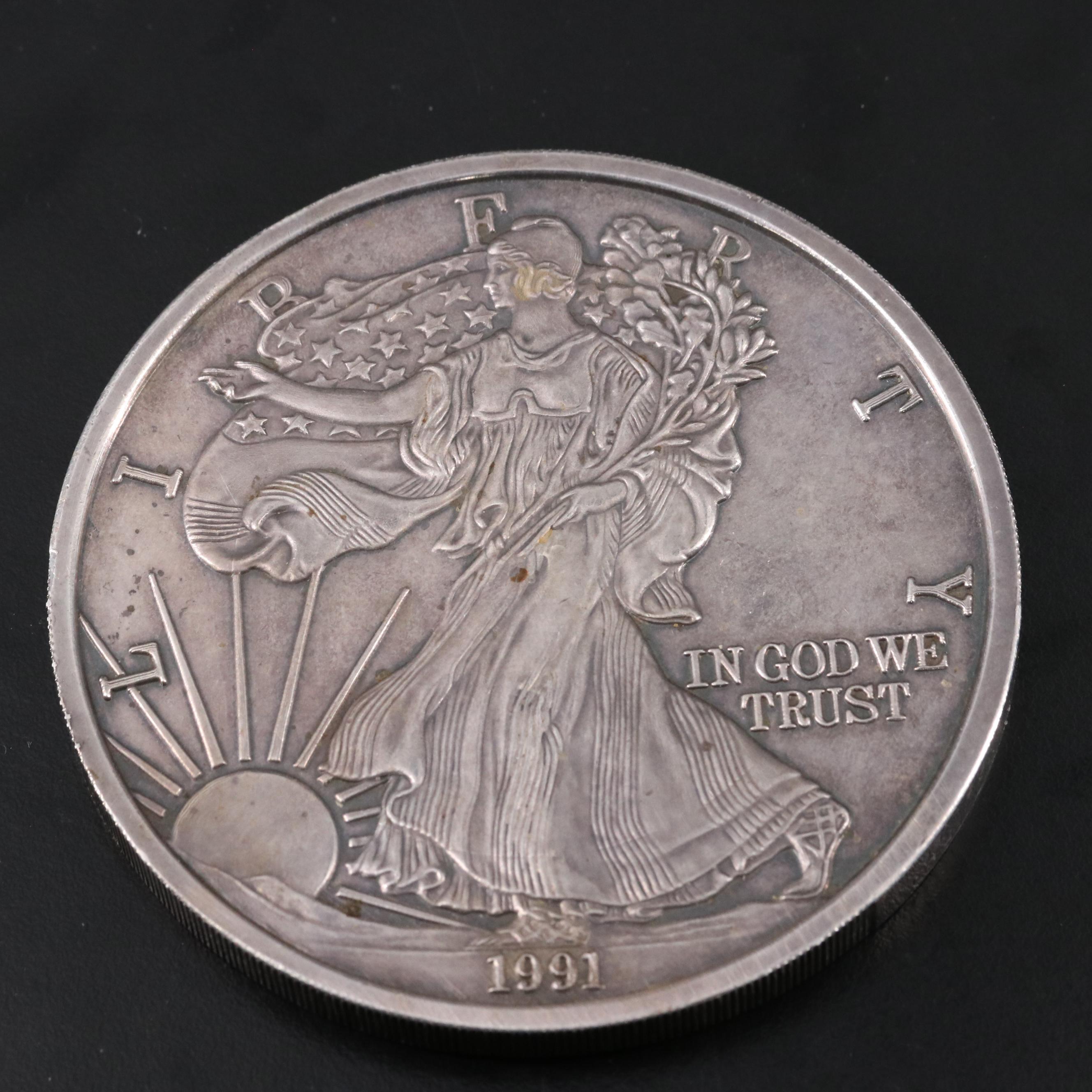 One Troy Pound Fine Silver Round