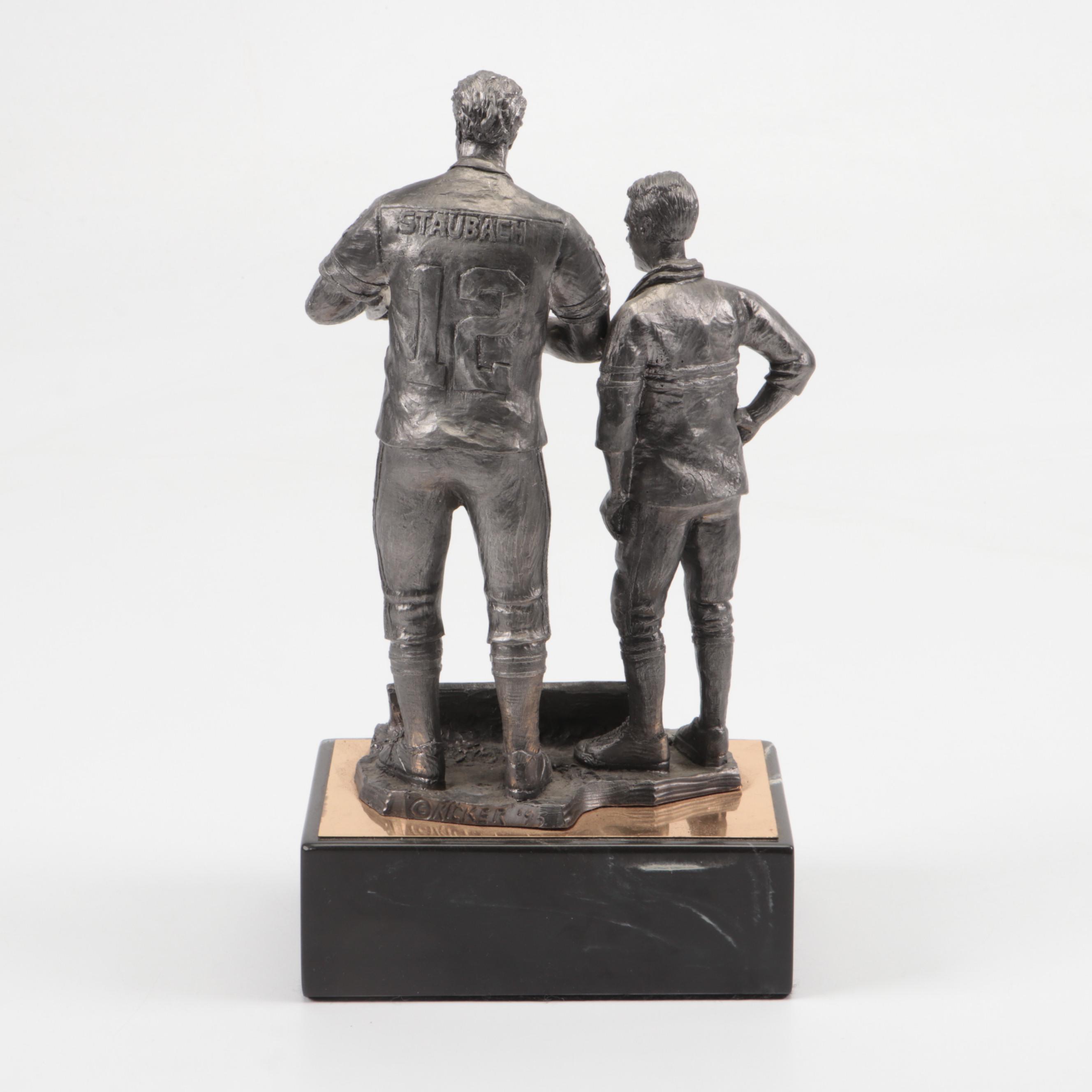 Roger Staubach Signed Limited Edition Dallas Cowboys Statue