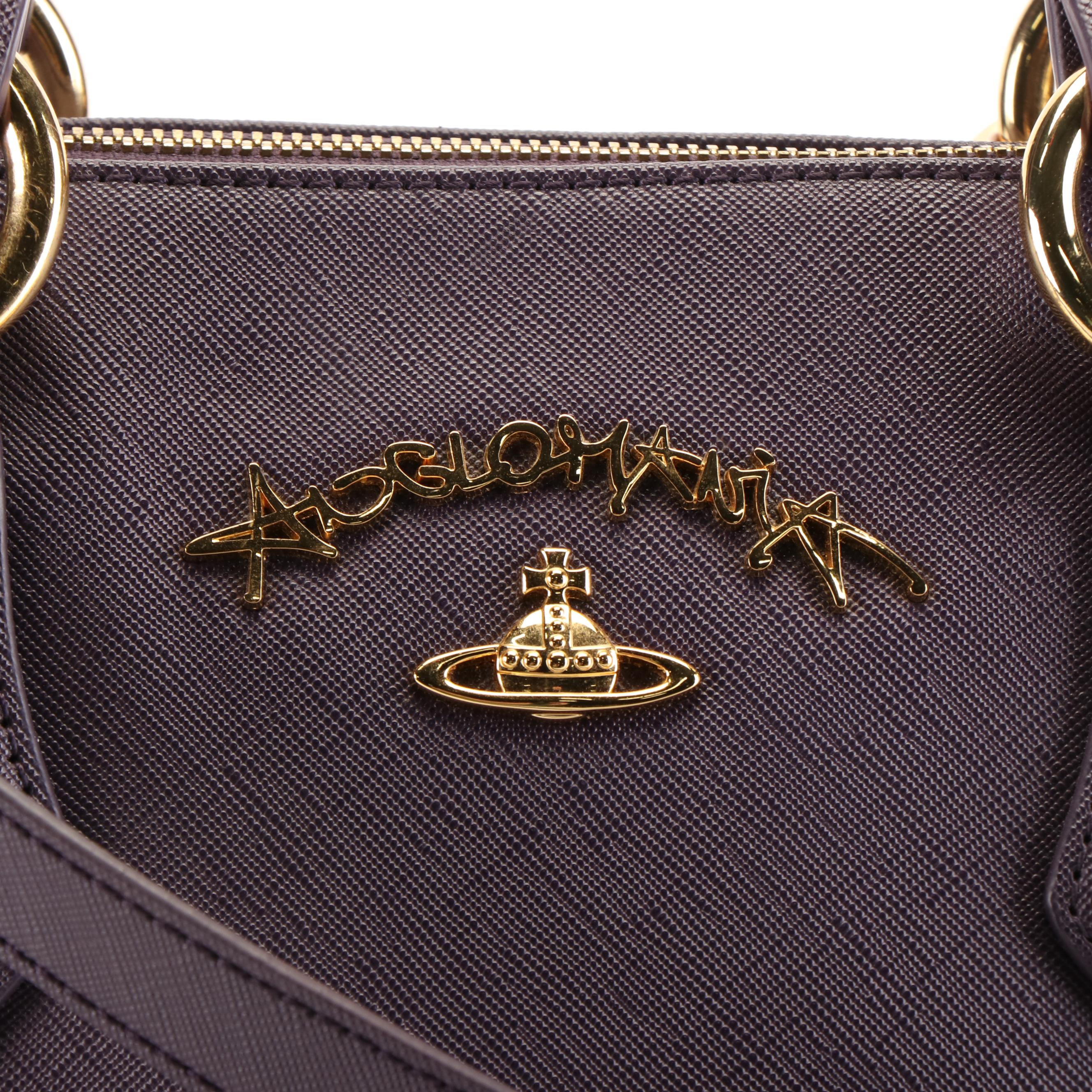 Vivienne Westwood Anglomania Saffiano Leather Convertible Handled Bag