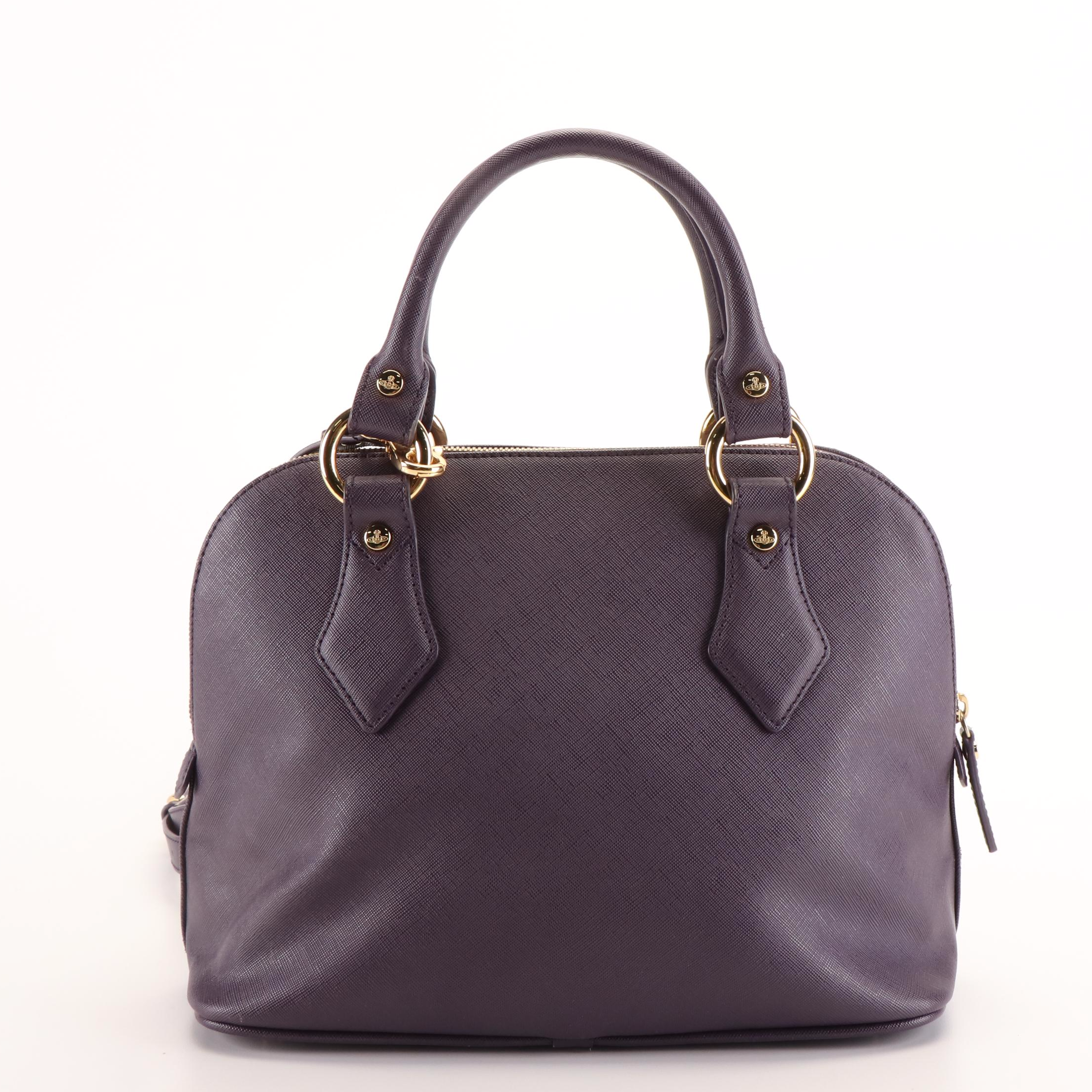 Vivienne Westwood Anglomania Saffiano Leather Convertible Handled Bag