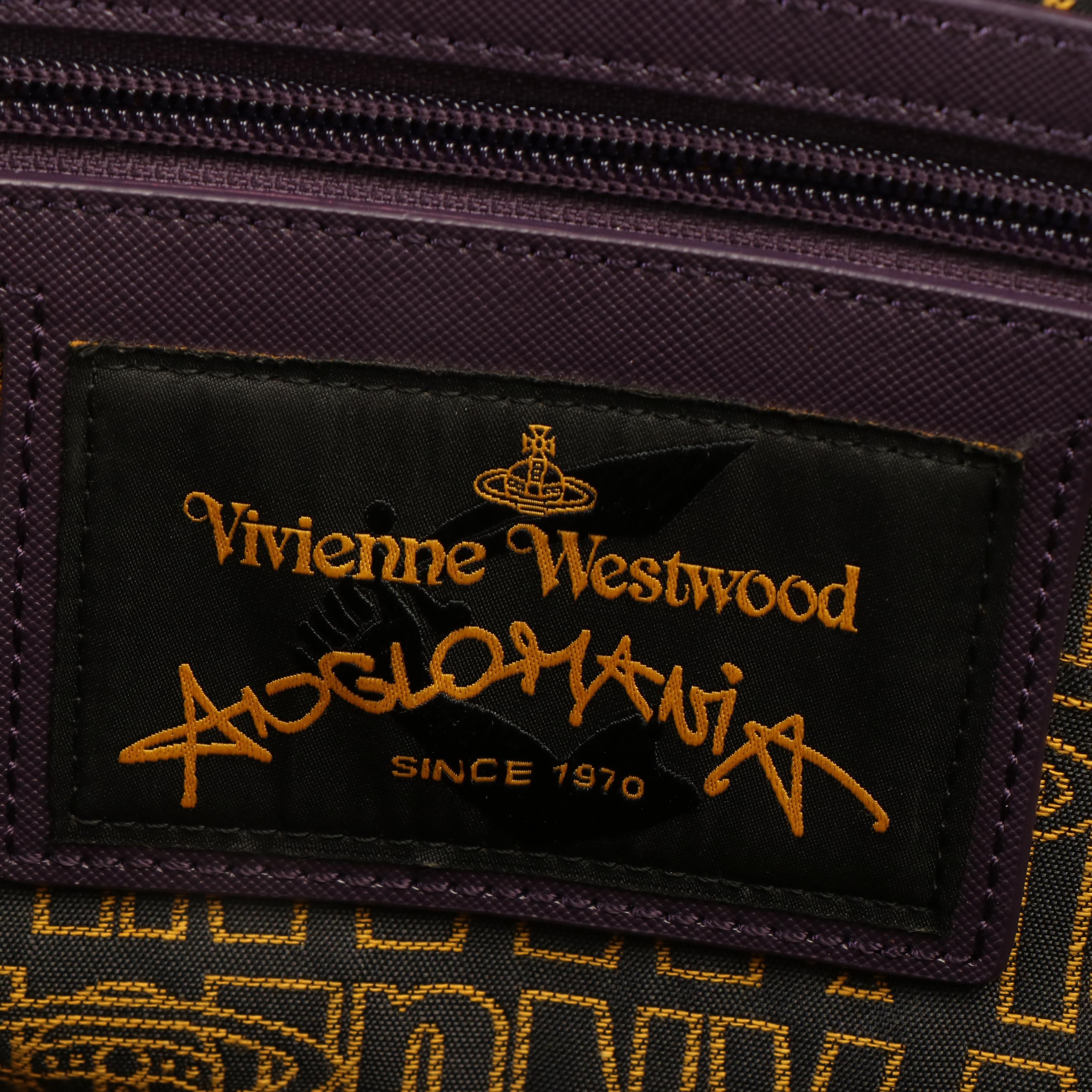 Vivienne Westwood Anglomania Saffiano Leather Convertible Handled Bag