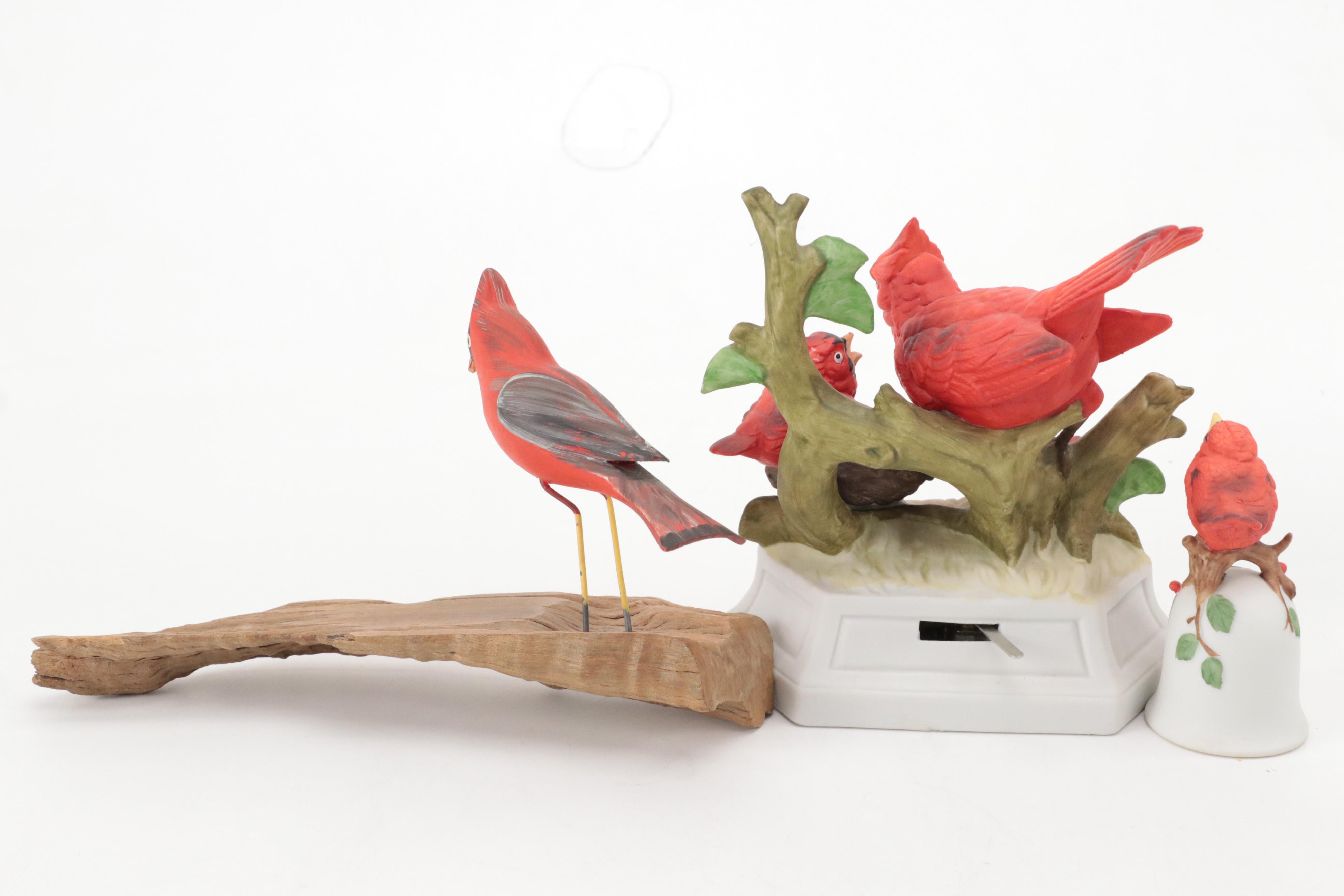 Edwin M. Knowles "The Cardinal" Collector's Plate and More Cardinal Themed Décor