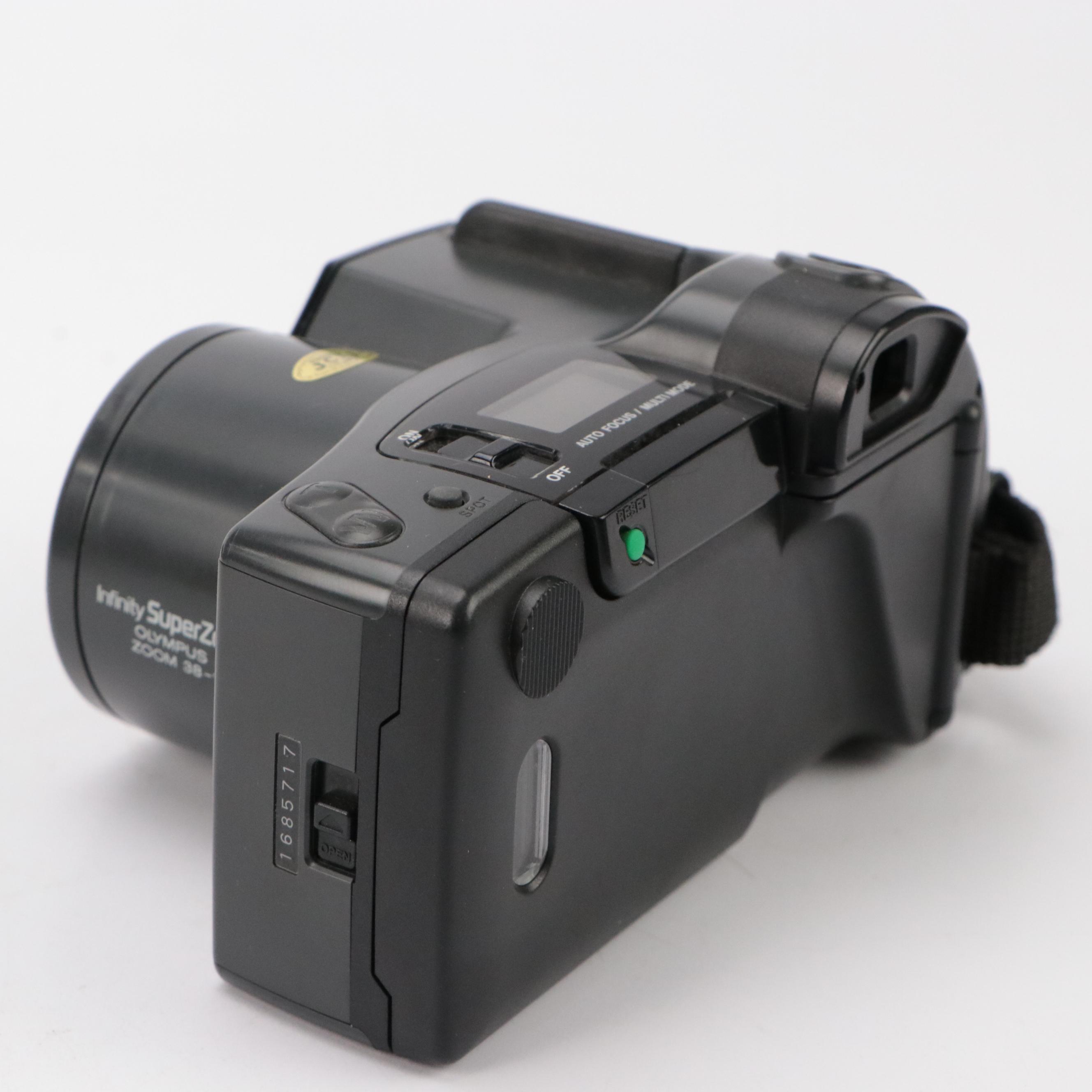 Mamiya ZE Quartz SLR Camera with Olympus Infinity SuperZoom 300 Camera