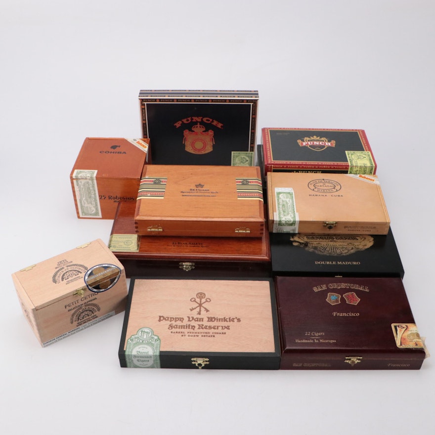 San Cristobal, Pappy Van Winkle, Cohiba, and More Wooden Cigar Boxes
