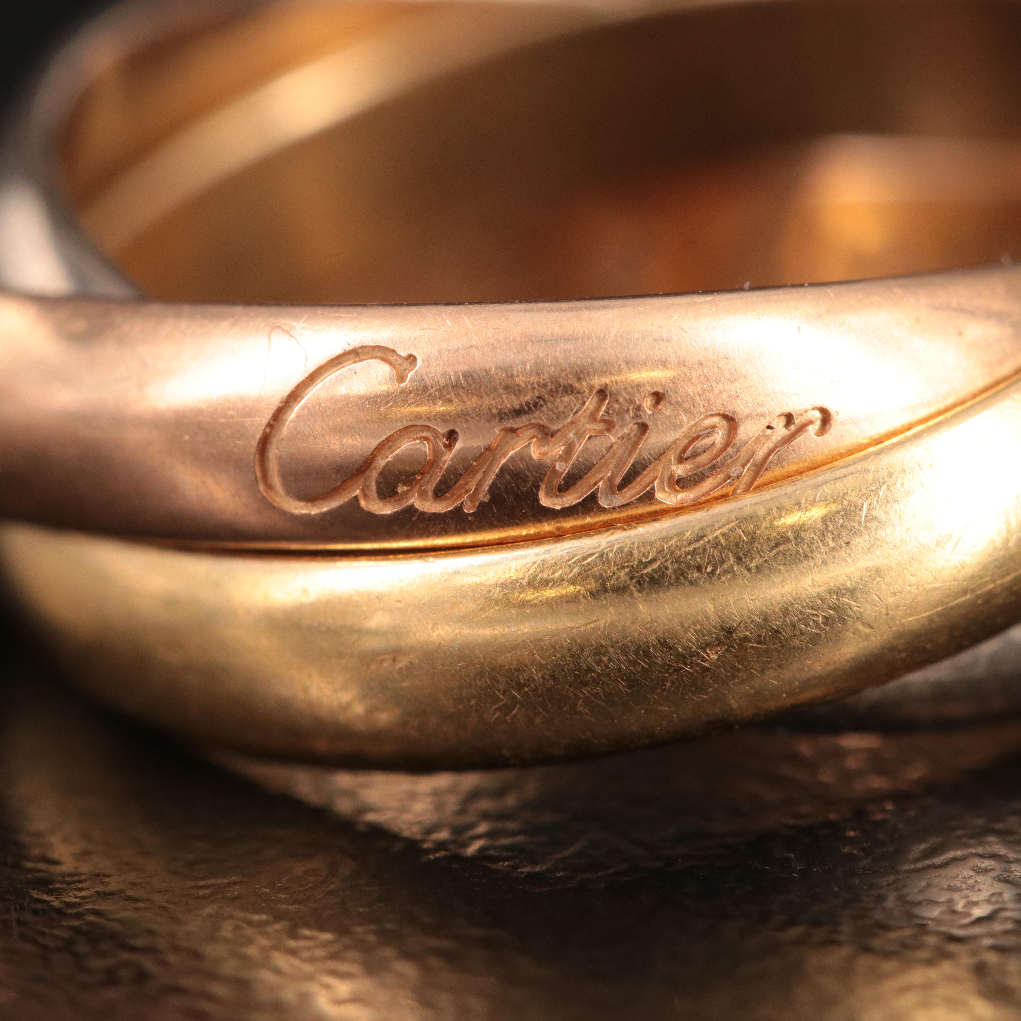 Cartier Trinity 18K Tri-Color Ring
