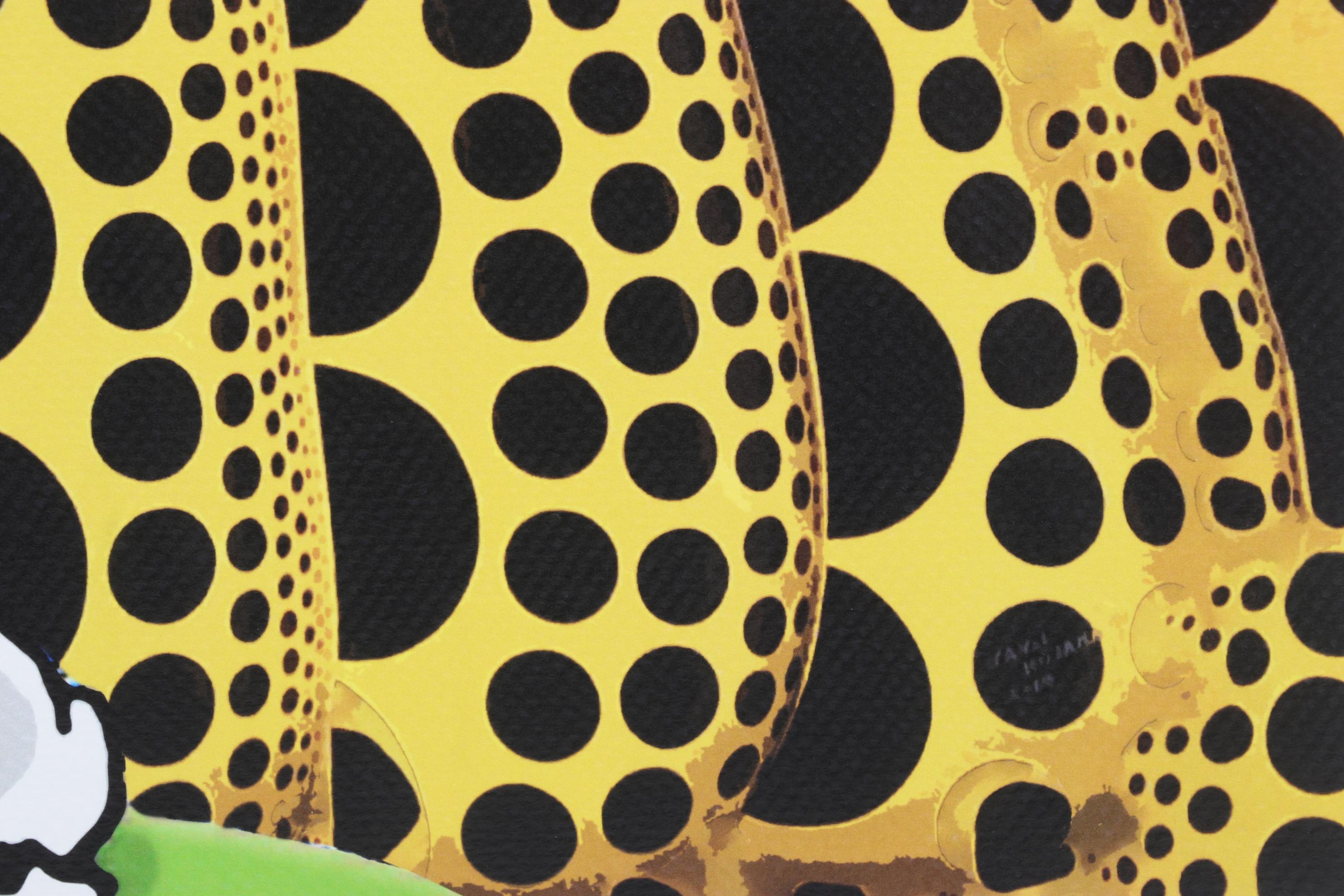 Death NYC Pop Art Graphic Print Homage to Yayoi Kusama and Charlie Brown, 2023