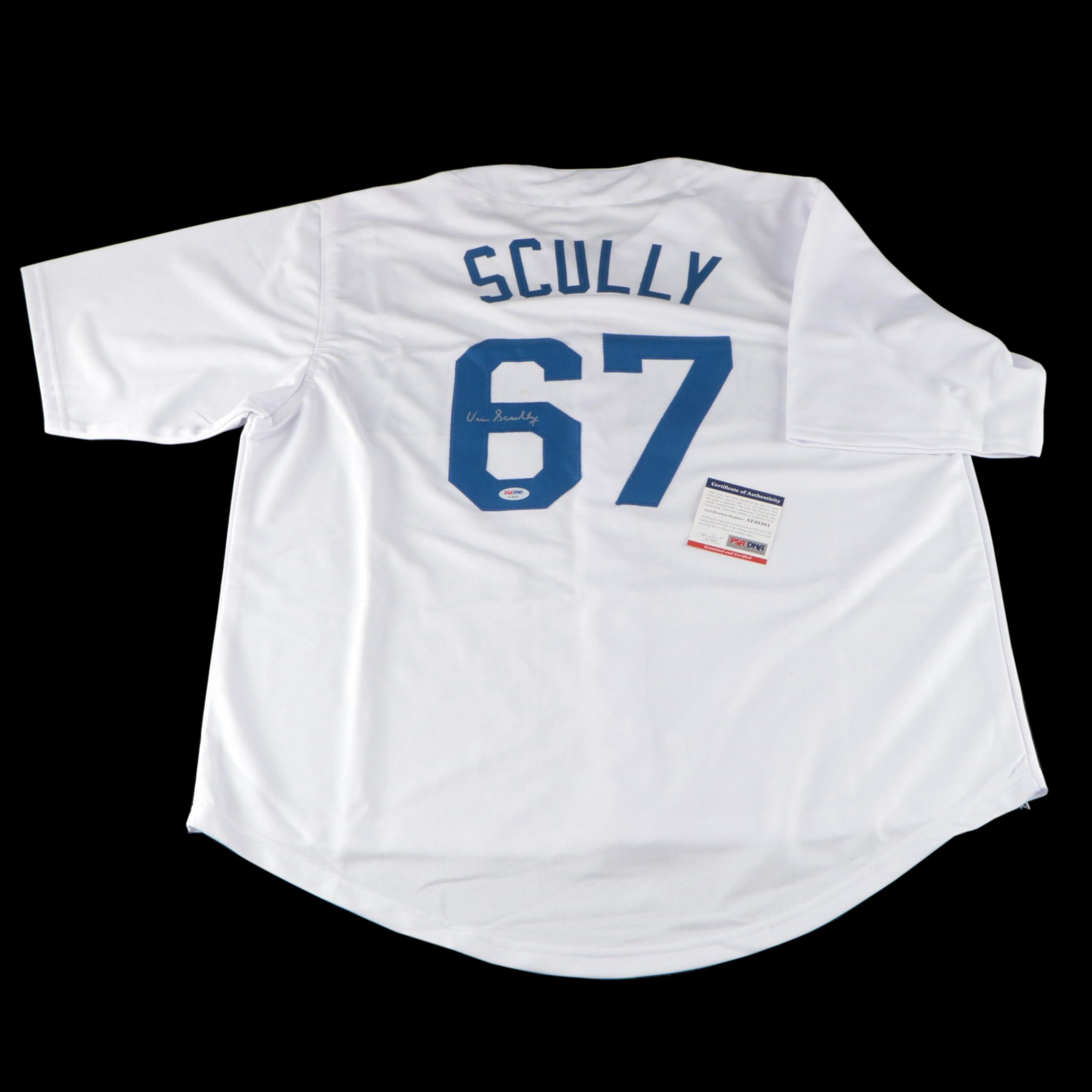 Vin Scully Signed Los Angeles Dodgers Baseball Jersey Everything But The House