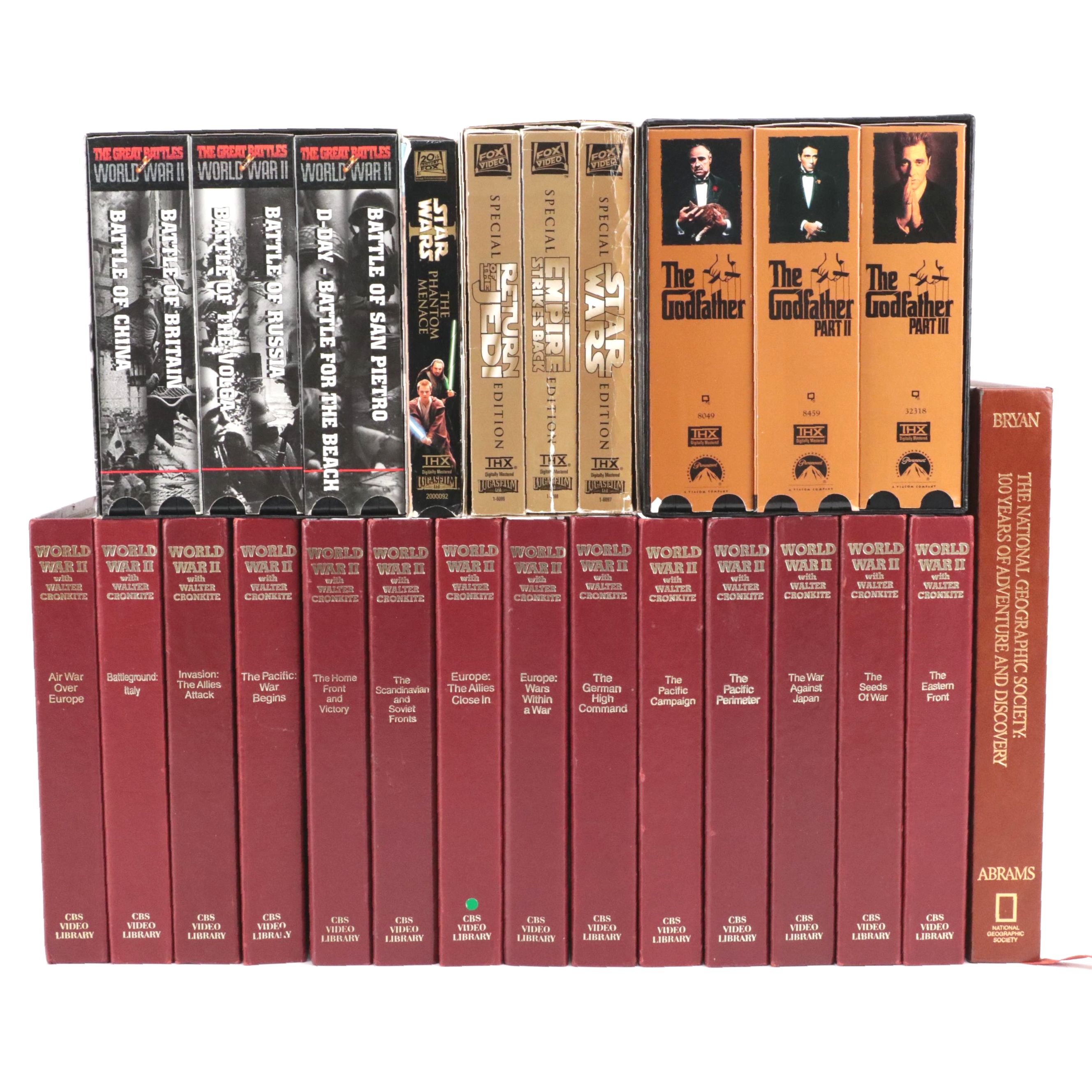 National Geographic Encyclopedia, World War II Documentaries and More VHS Tapes