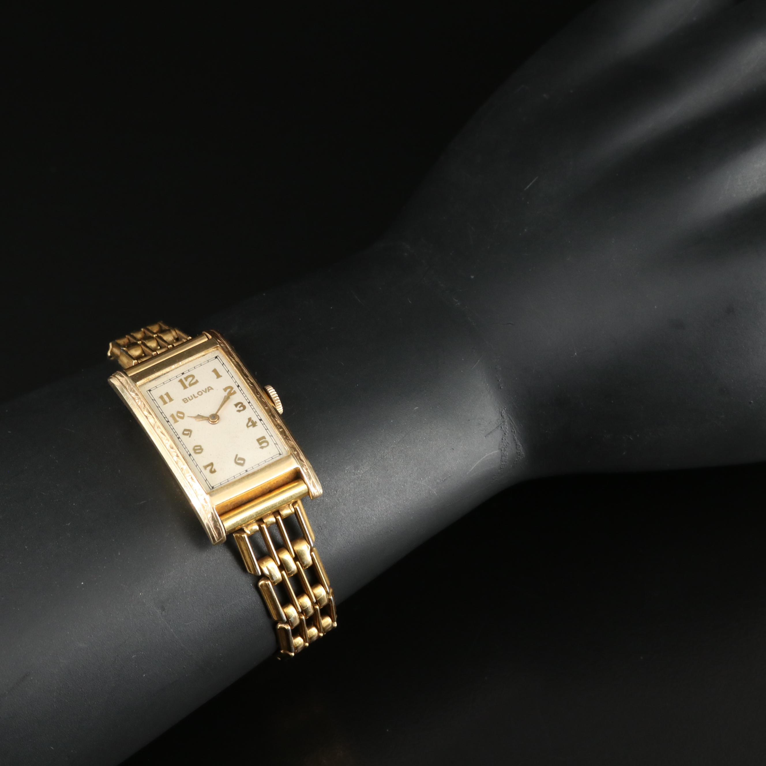 14K Bulova Manual Wing Vintage Watch