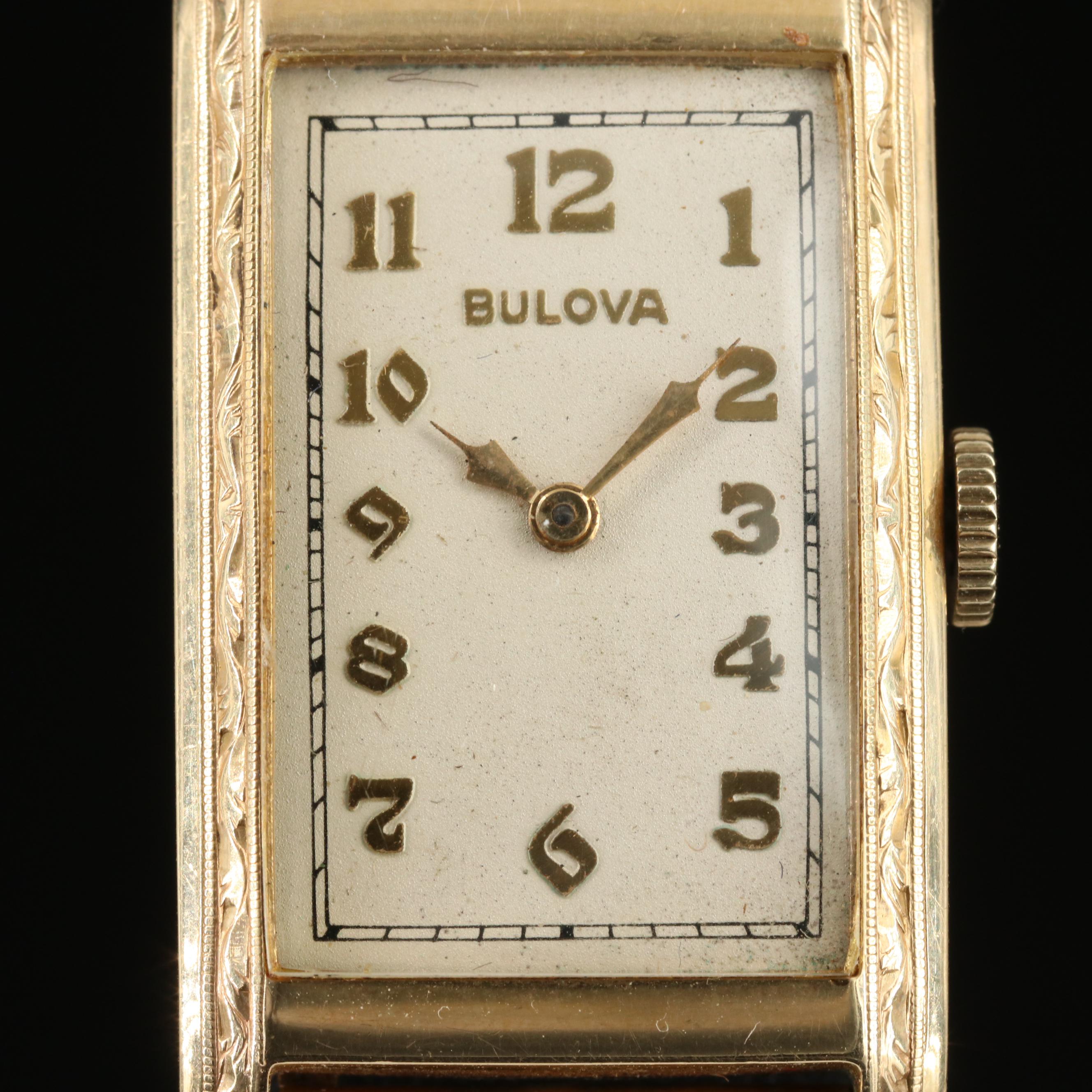 14K Bulova Manual Wing Vintage Watch