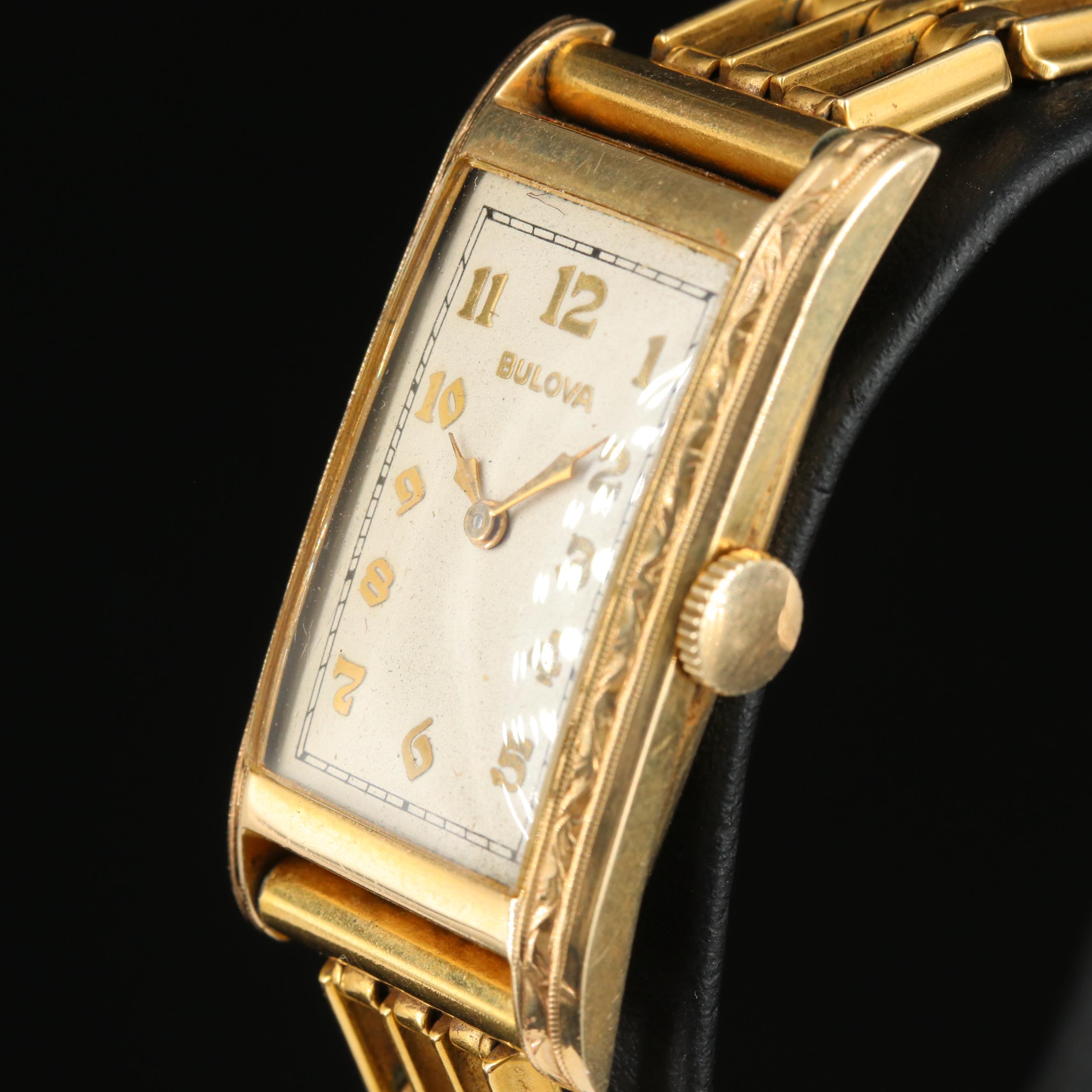 14K Bulova Manual Wing Vintage Watch