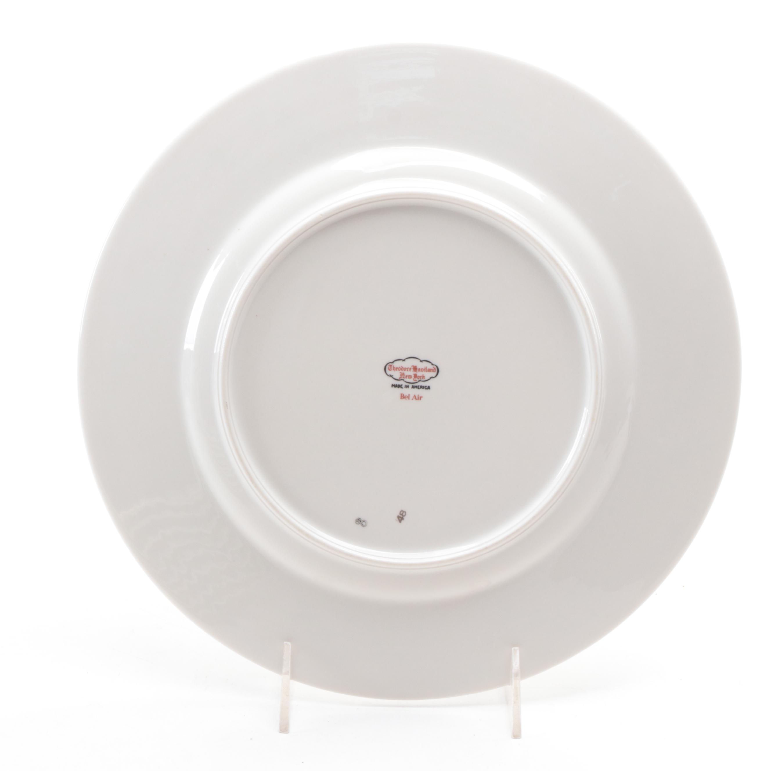 Theodore Haviland "Bel Air" Porcelain Dinnerware, Mid-20th Century