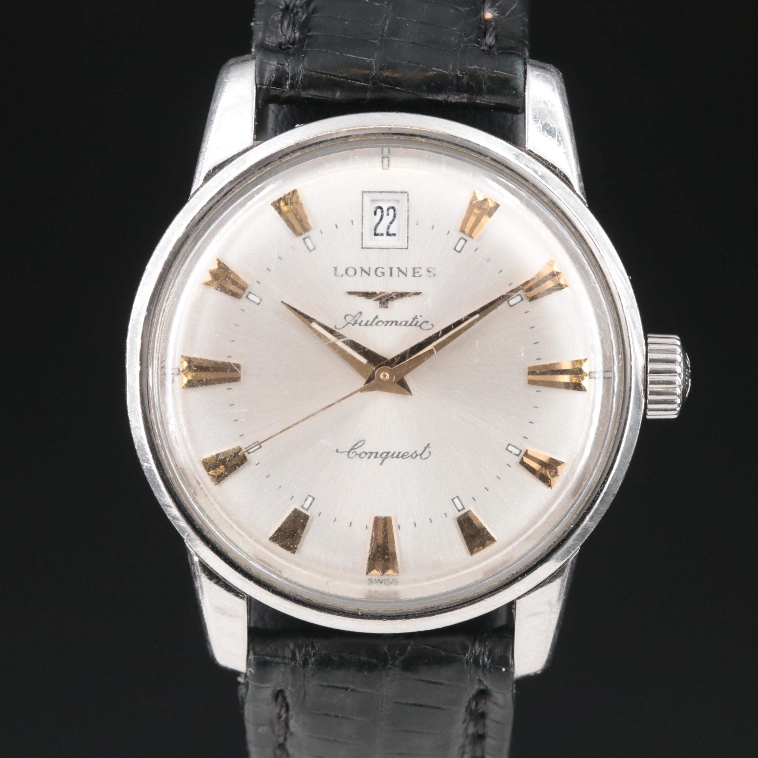 Longines Conquest Heritage 35MM Steel Automatic Watch