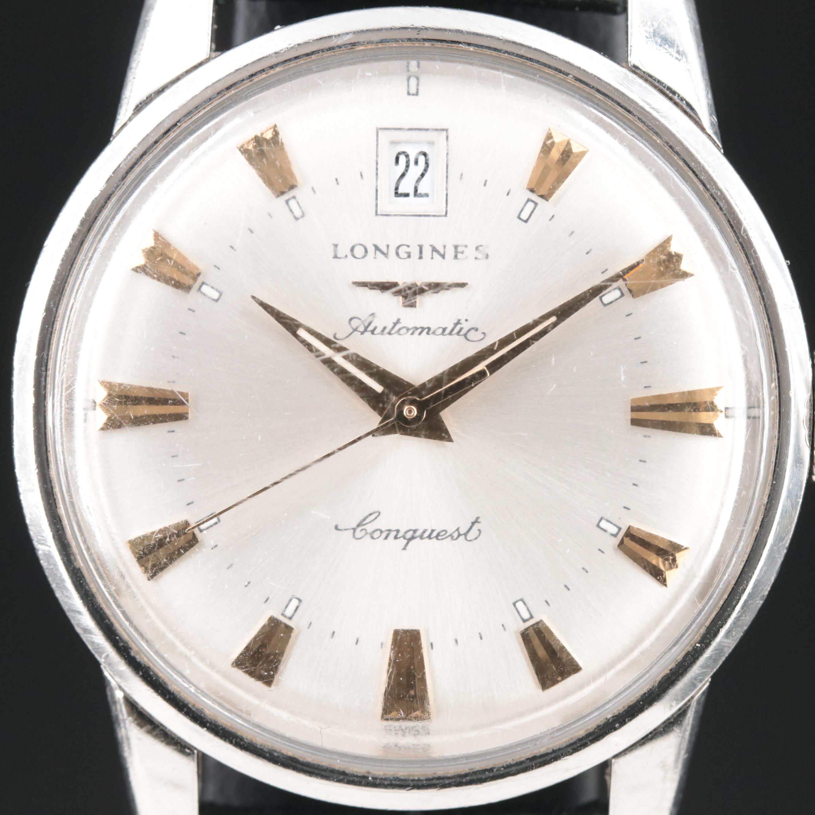 Longines Conquest Heritage 35MM Steel Automatic Watch
