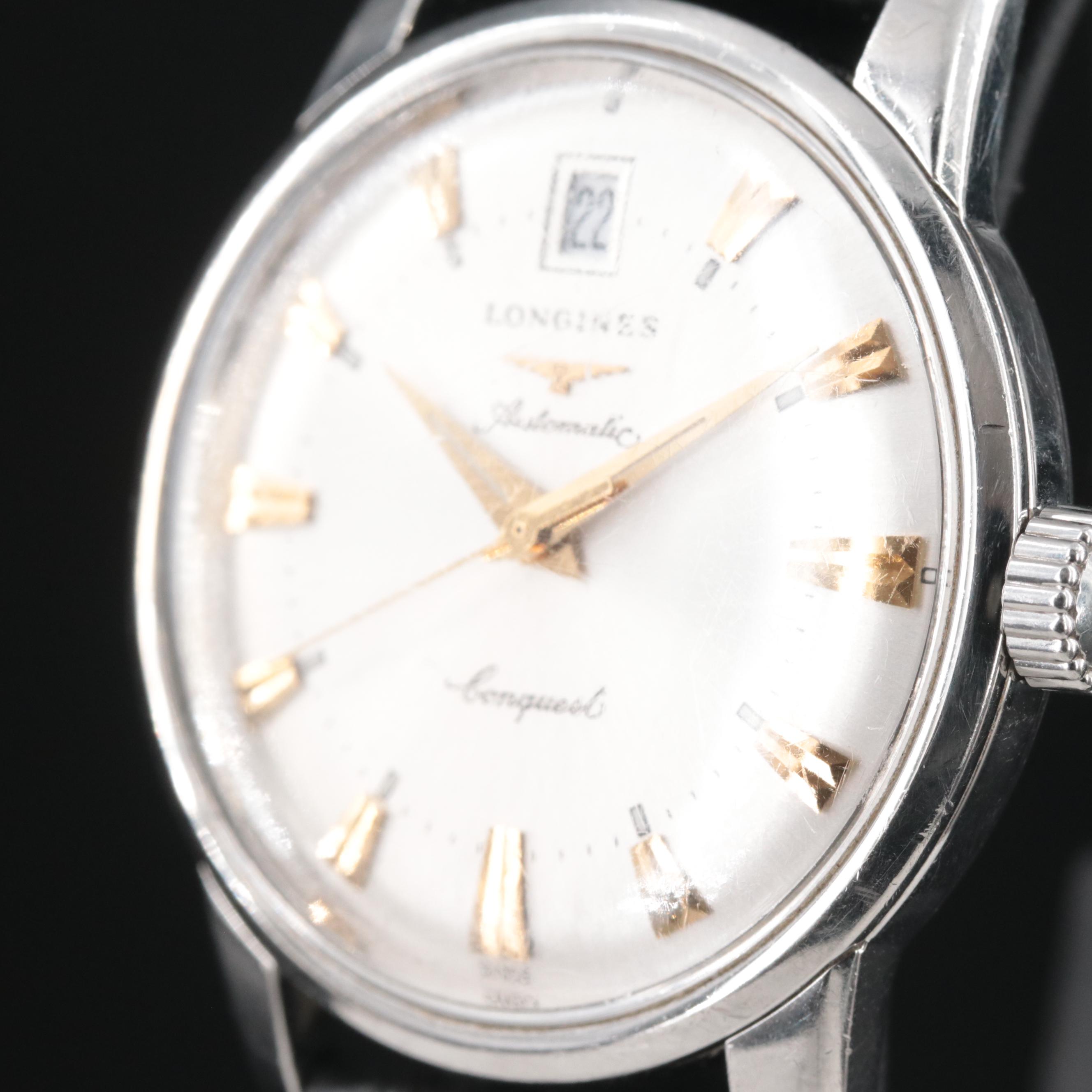 Longines Conquest Heritage 35MM Steel Automatic Watch