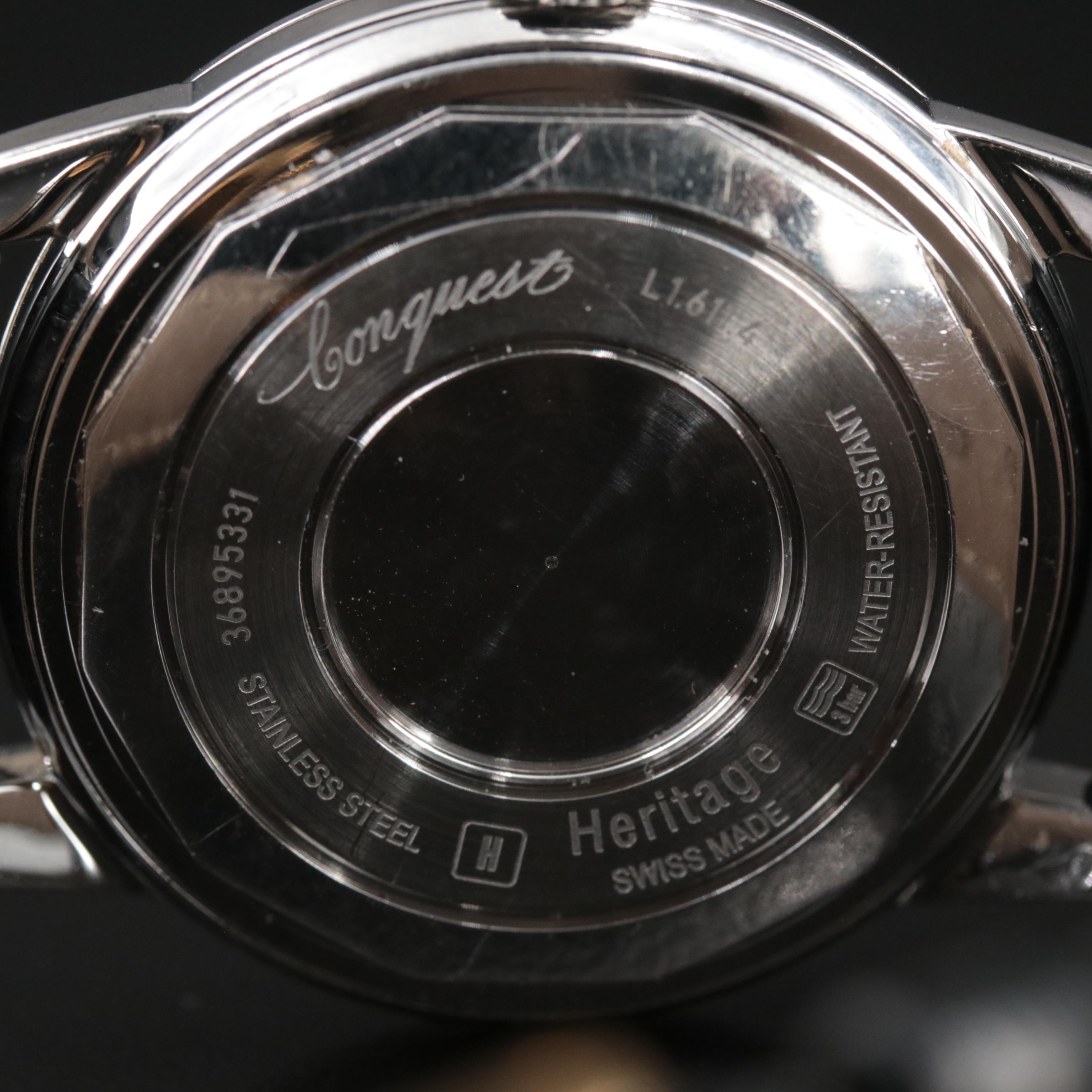 Longines Conquest Heritage 35MM Steel Automatic Watch