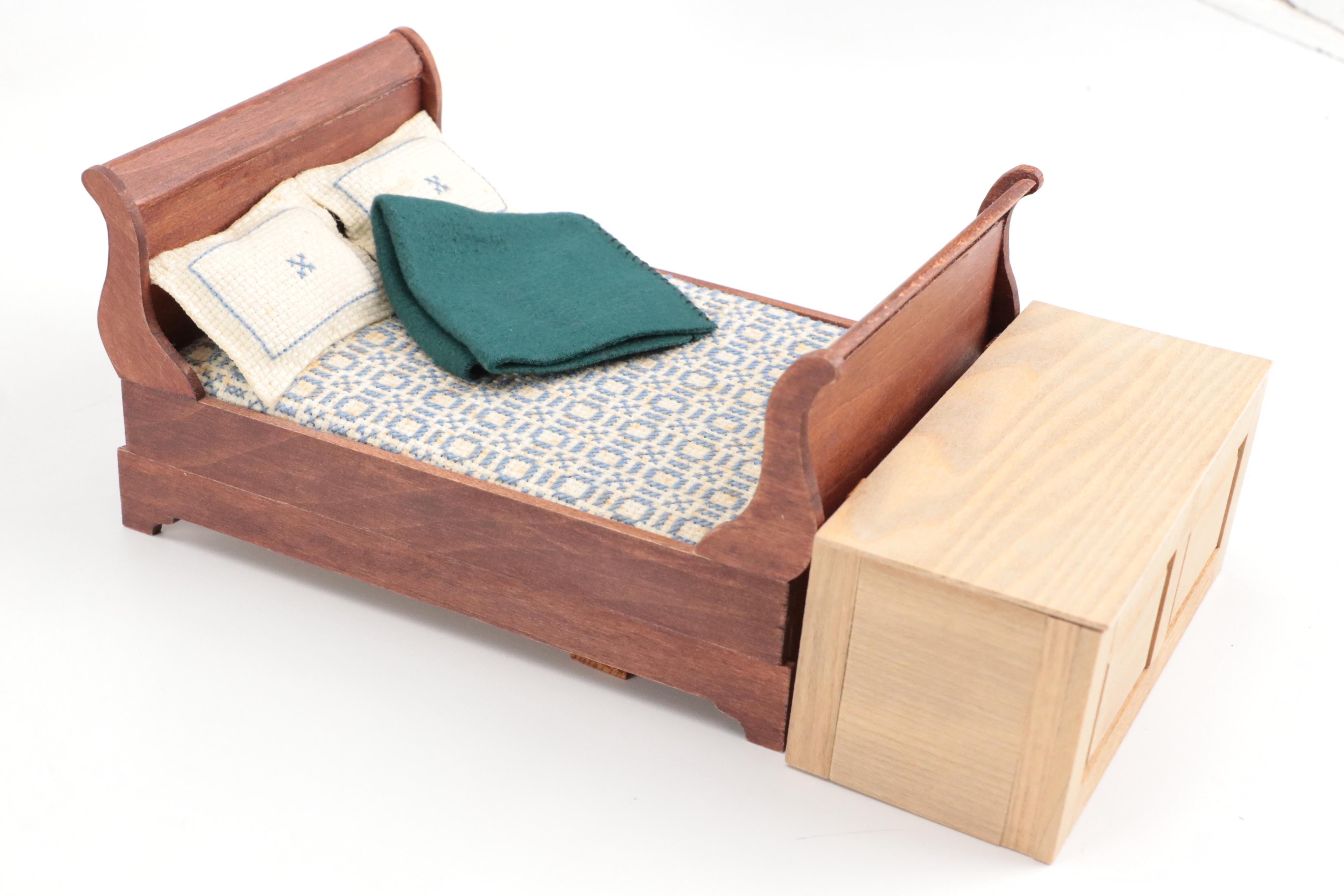 Miniatures Collections Including Madame Alexander Miniature Dolls and Furniture