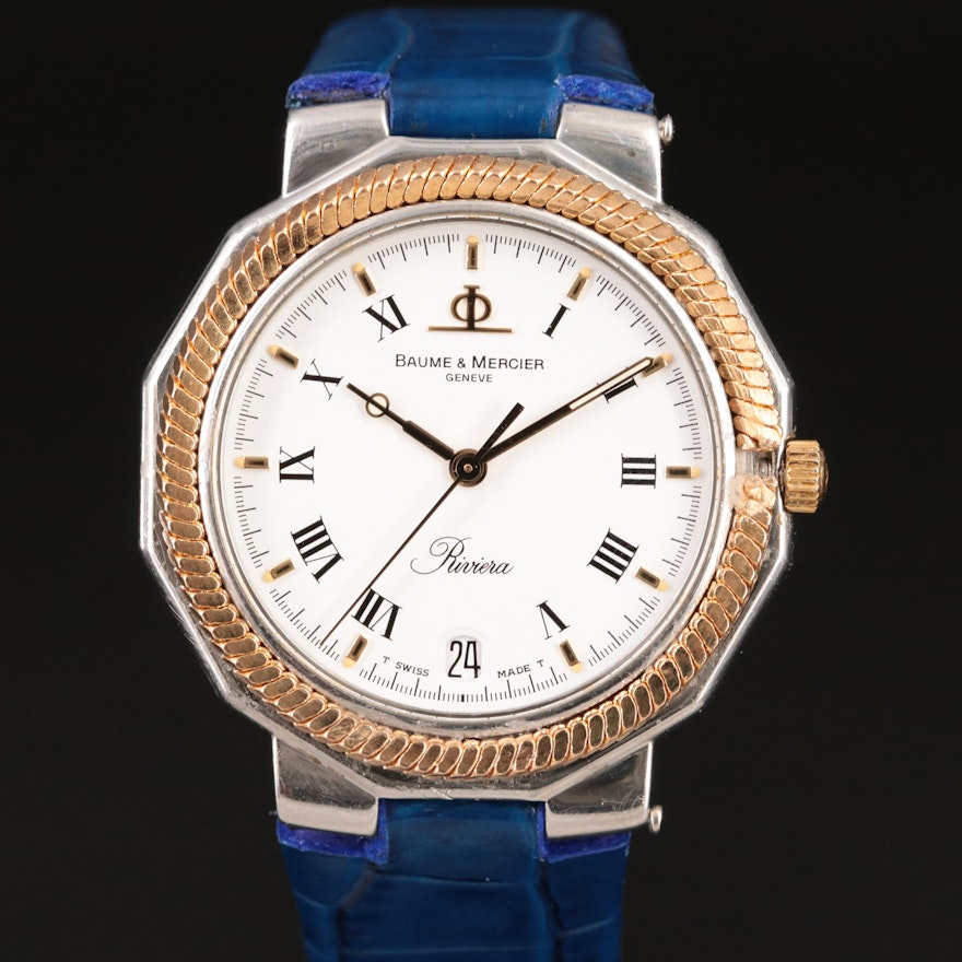 Baume & Mercier Riviera Custom Bezel Quartz Wristwatch