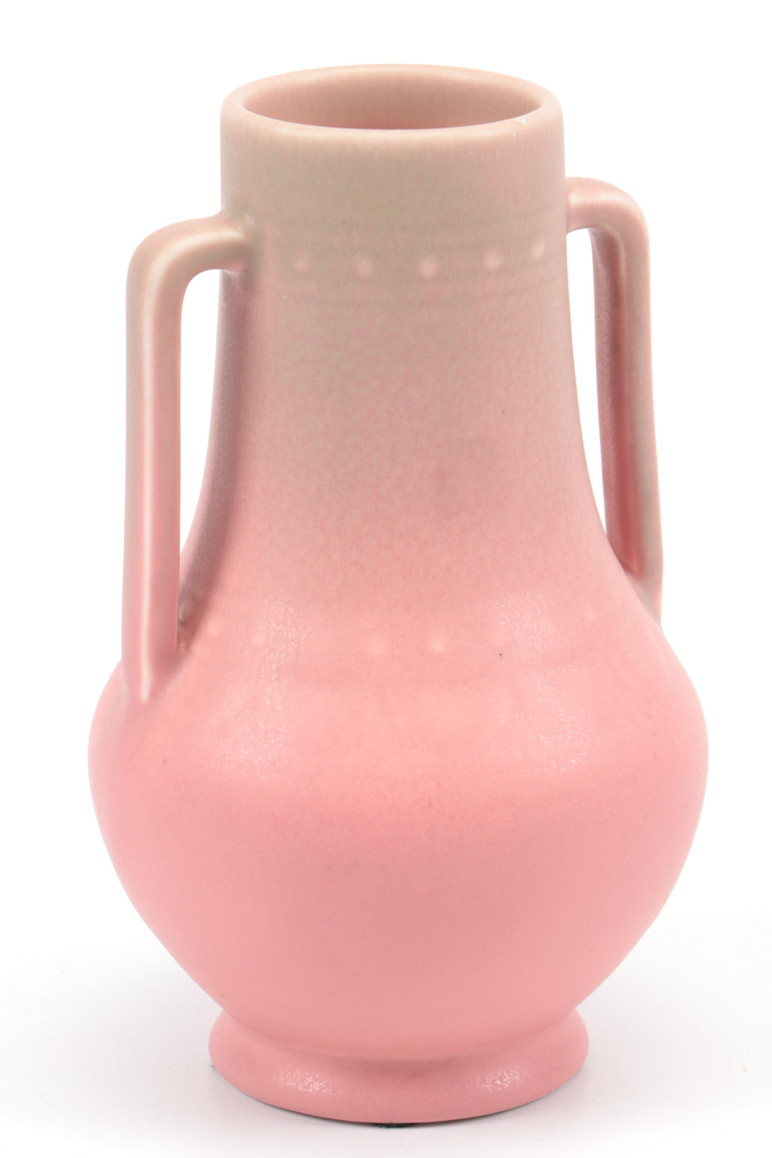 Rookwood Pottery Art Deco Style Pink Ceramic Vase, 1932