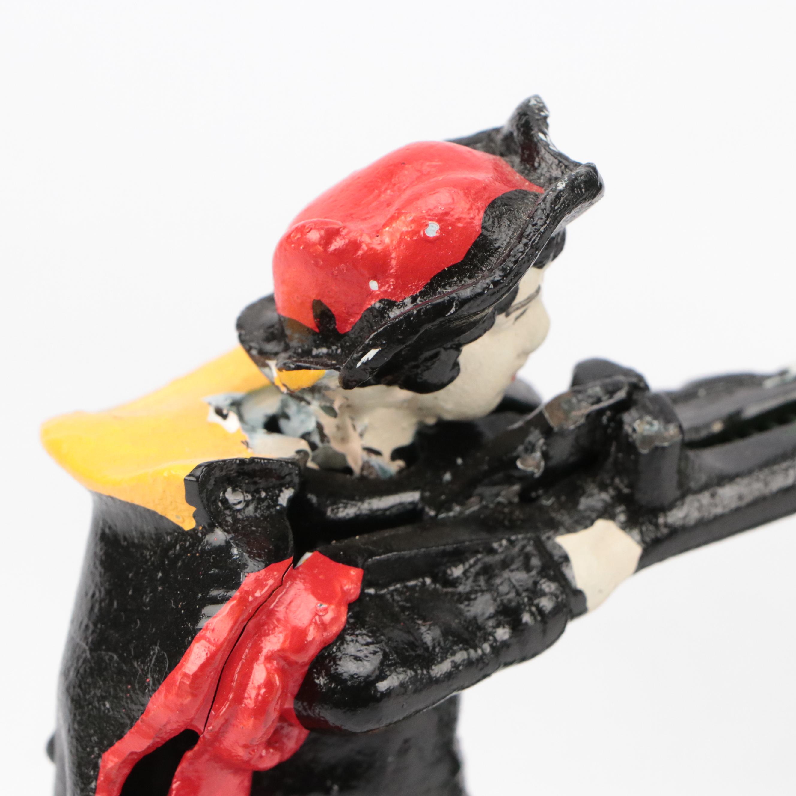 Painted Cast Iron Mechanical Coin Banks