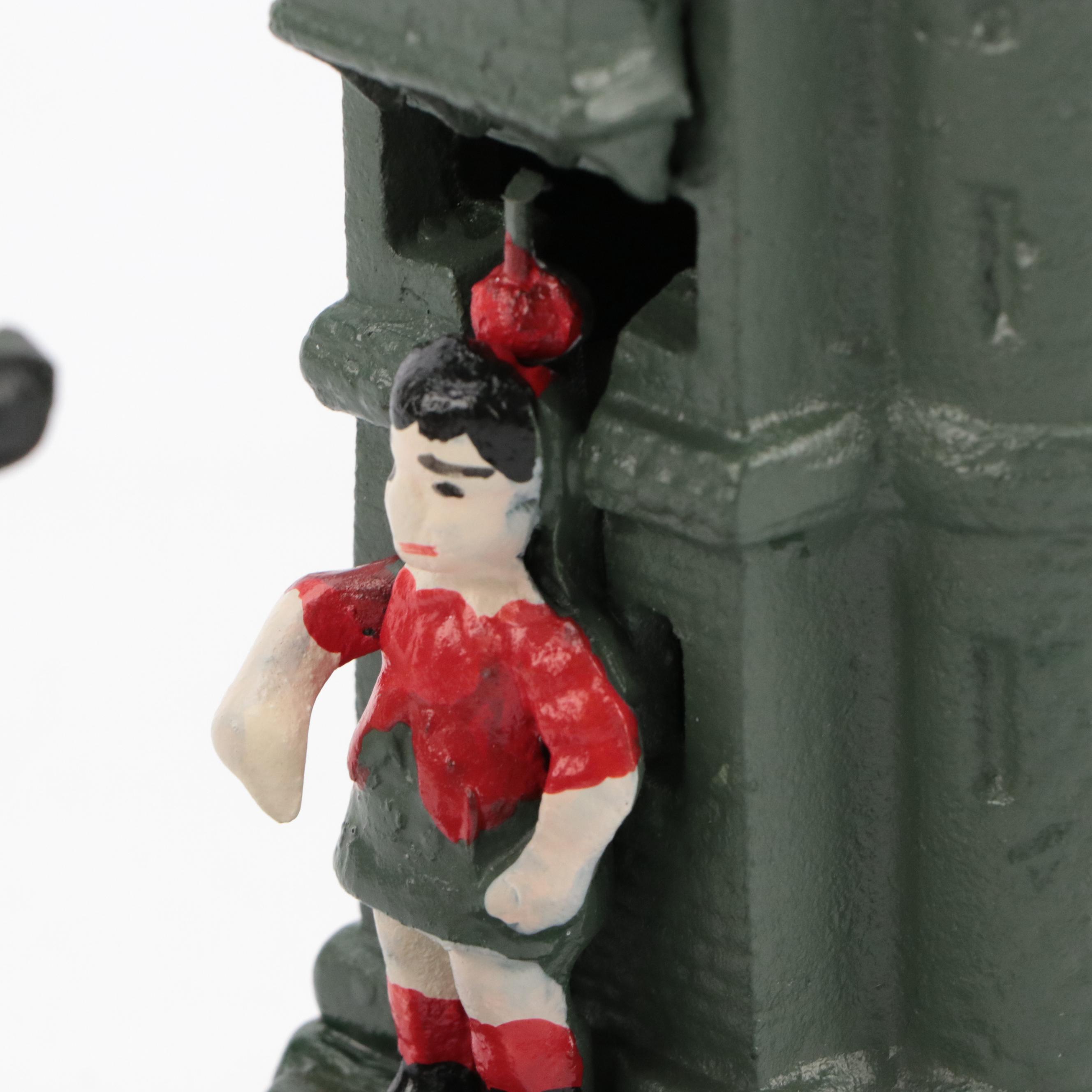 Painted Cast Iron Mechanical Coin Banks