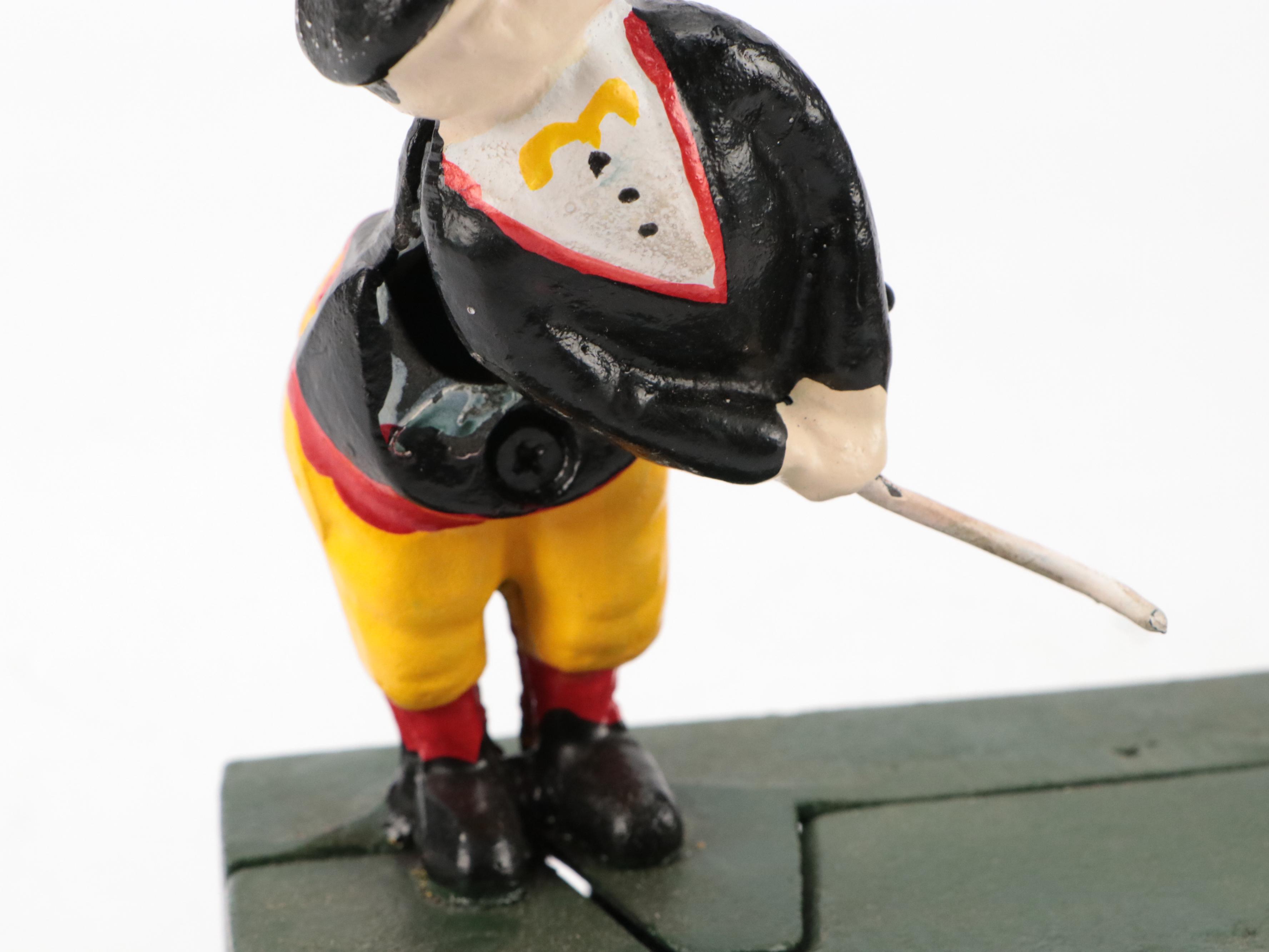 Painted Cast Iron Mechanical Coin Banks