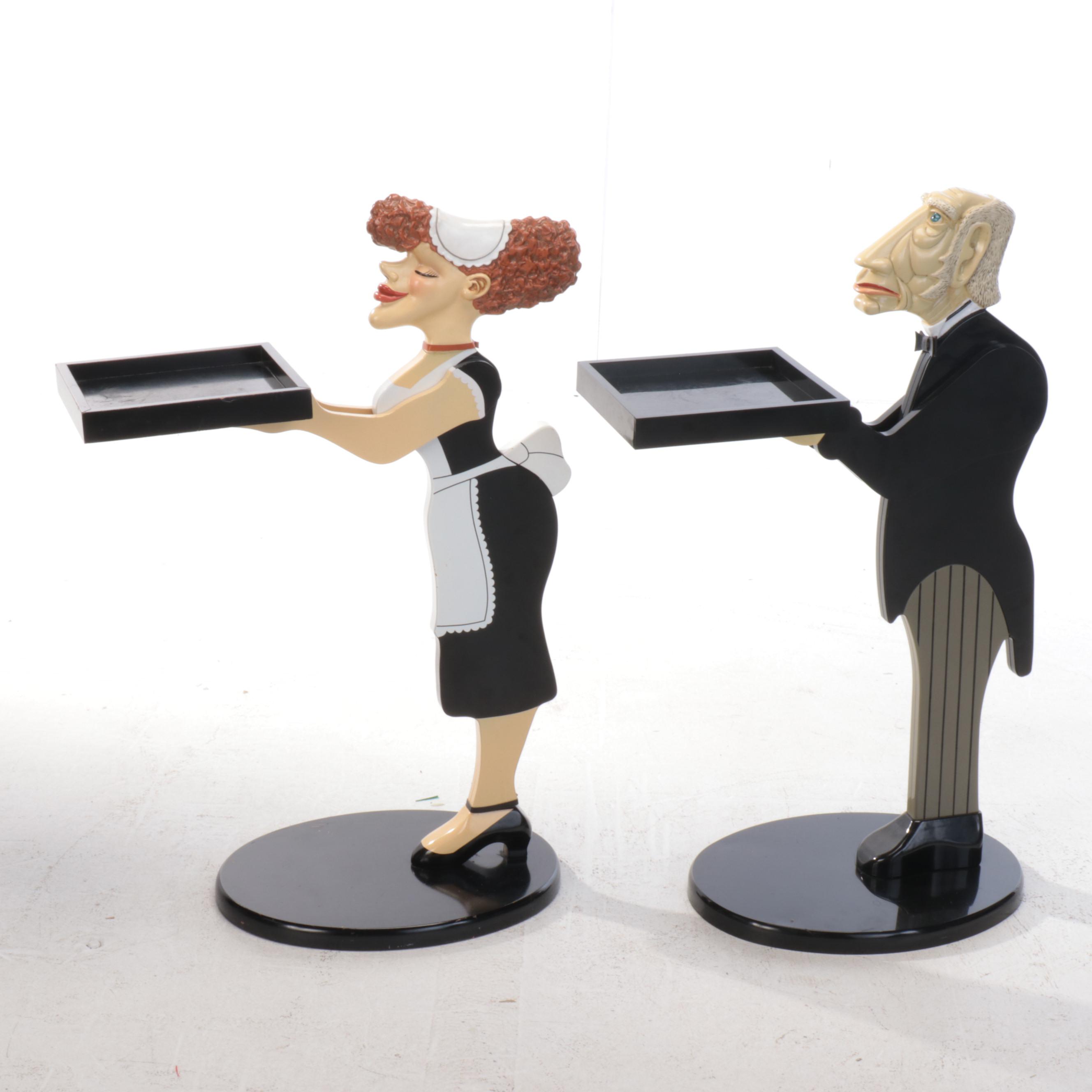 Bombay Company "Millie the Maid" and "James the Butler" Side Tables