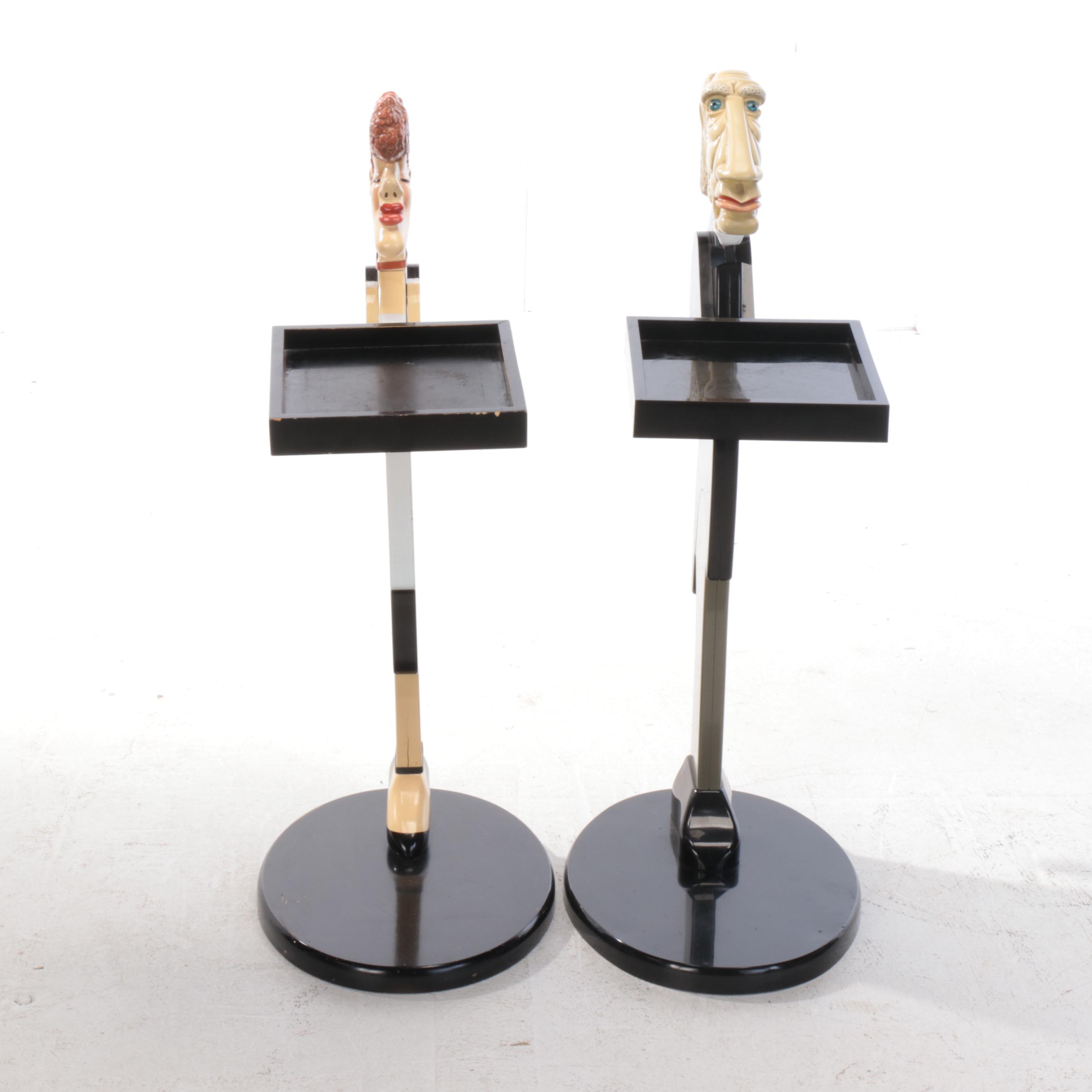 Bombay Company "Millie the Maid" and "James the Butler" Side Tables