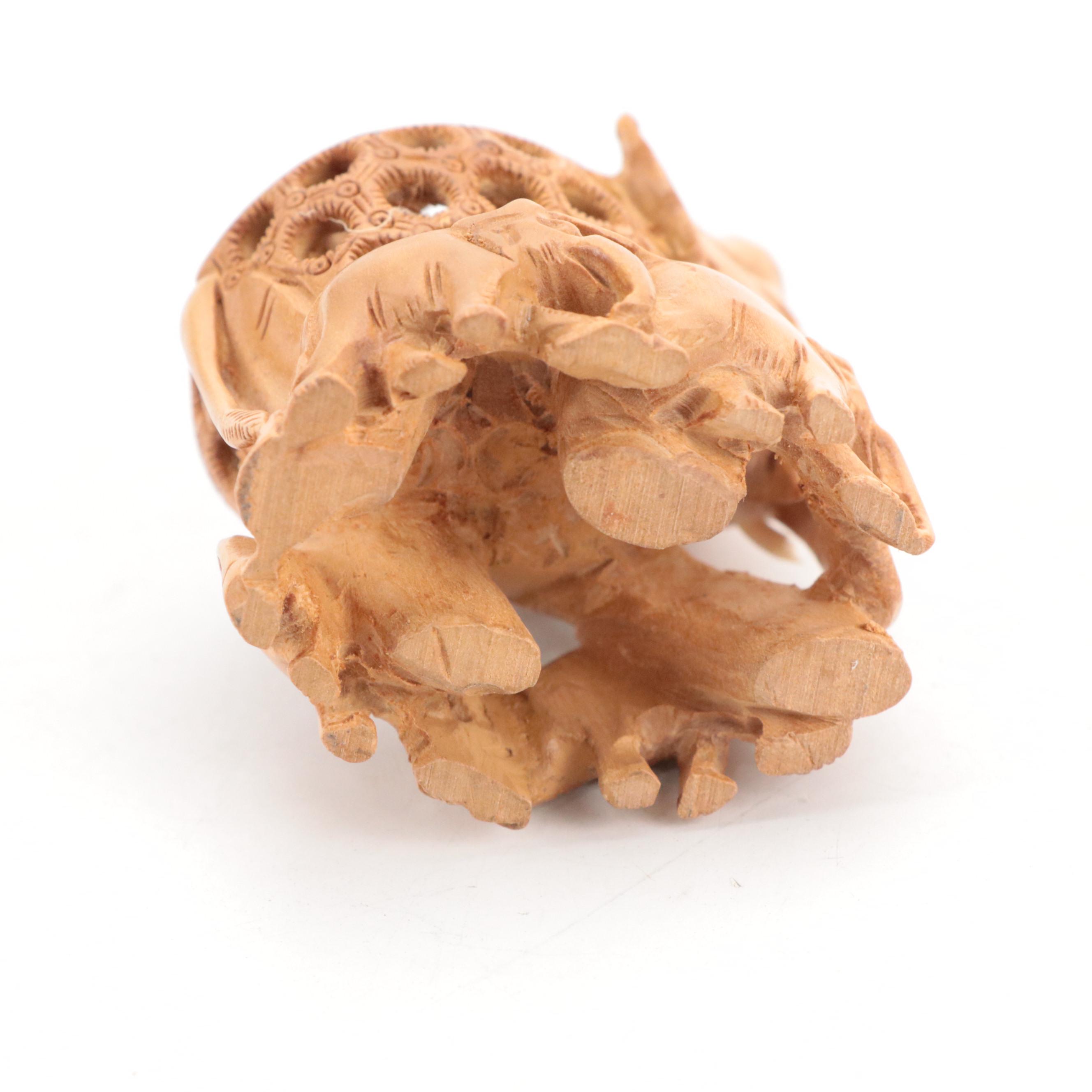 Indian Hand-Carved Wooden Elephants, Camel and Ceremonial Elephant & Rider