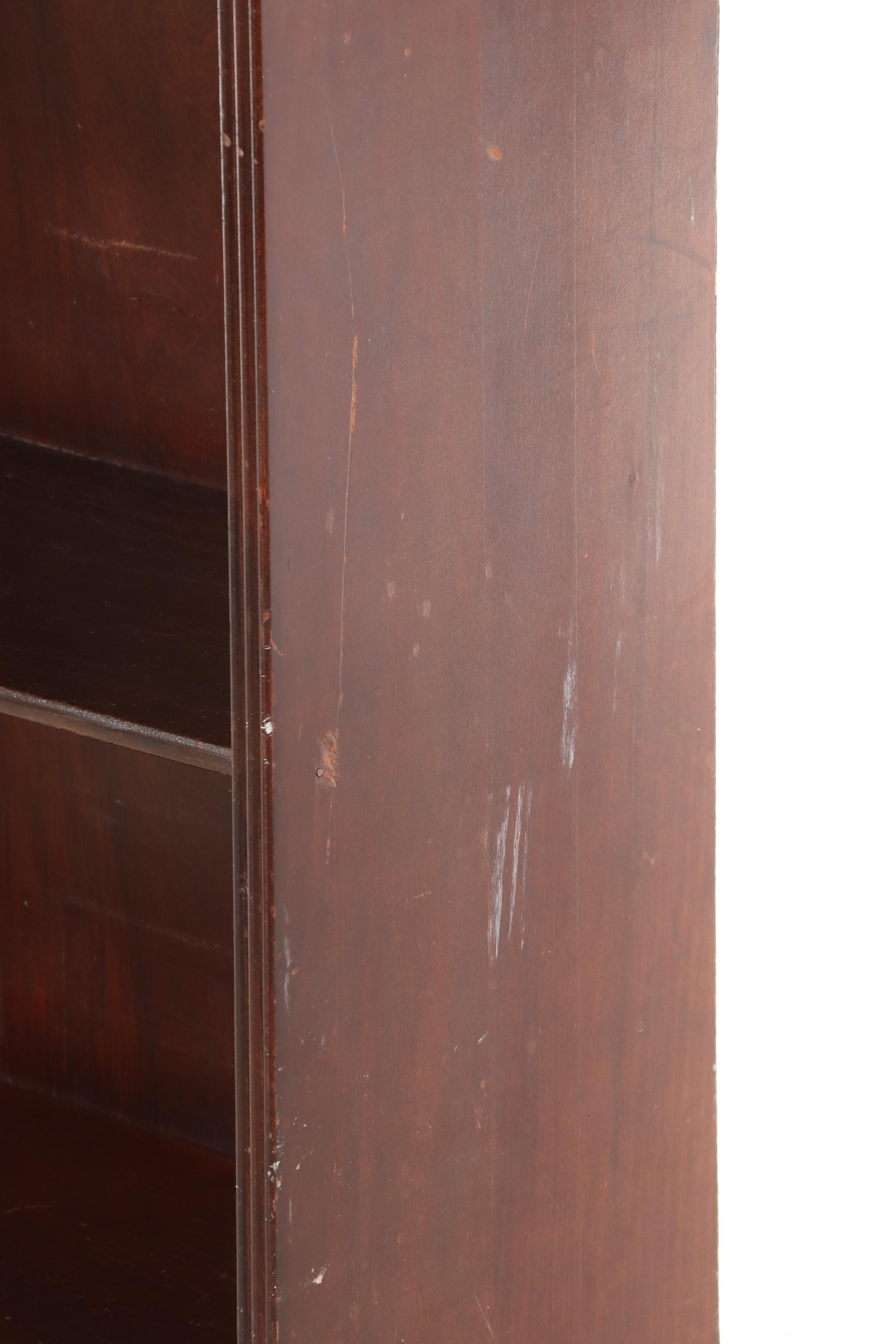 Federal Style Walnut Finish Bookcase, Mid-20th Century