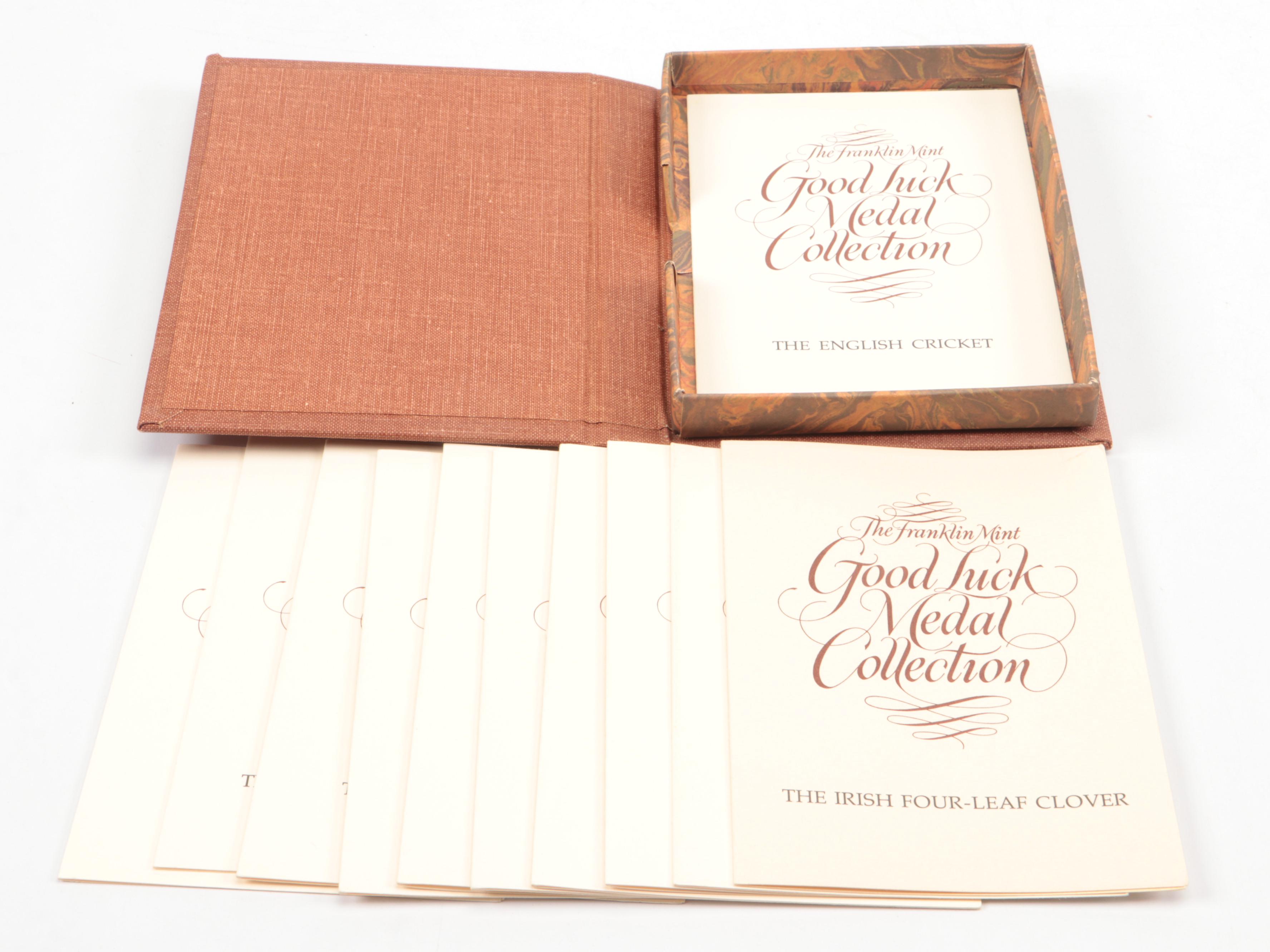 The Franklin Mint Sterling Silver Good Luck Medal Collection