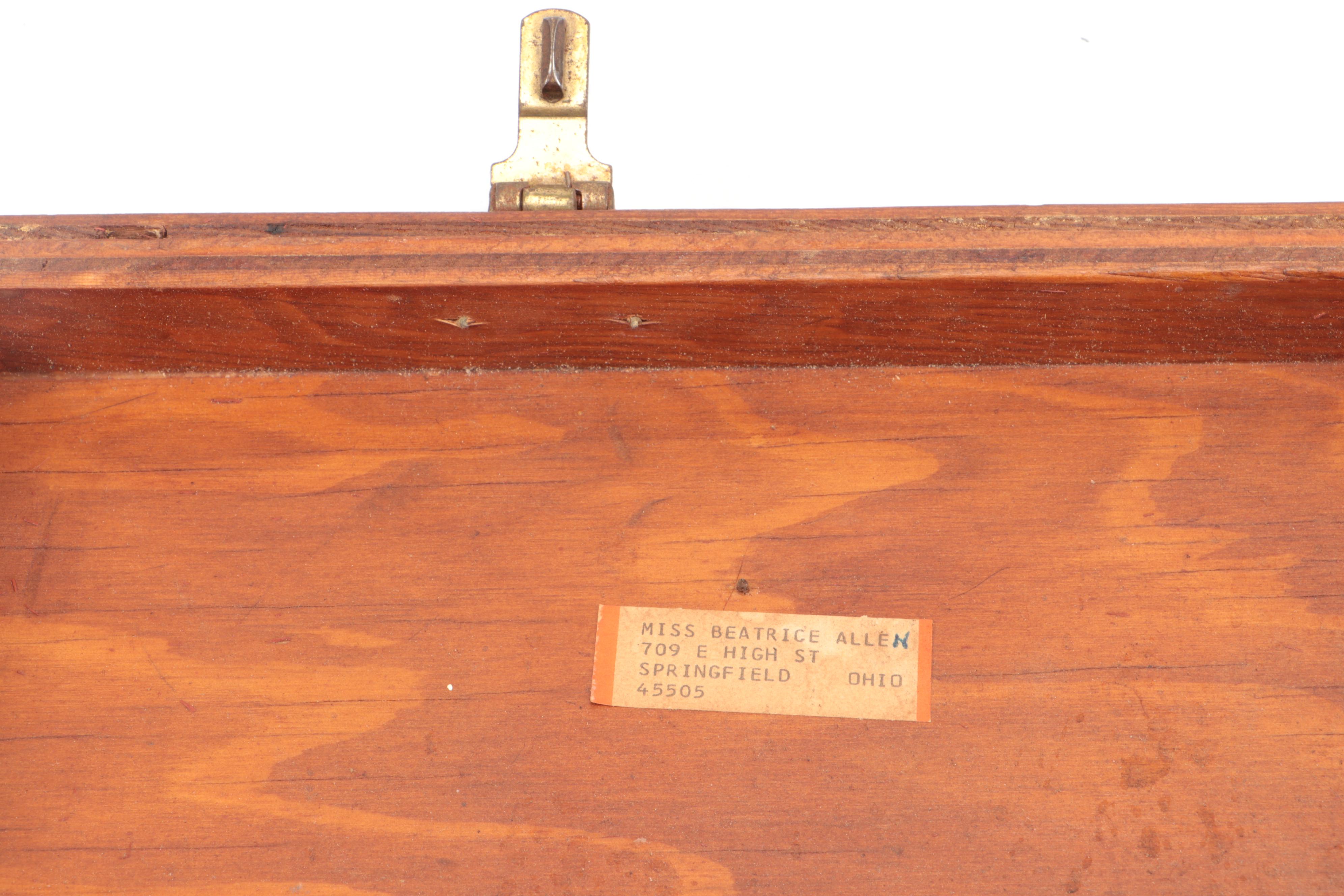 Red Cross Wooden Medical Kit Box and USNS Comfort T-AH 20 Ceramic Jar