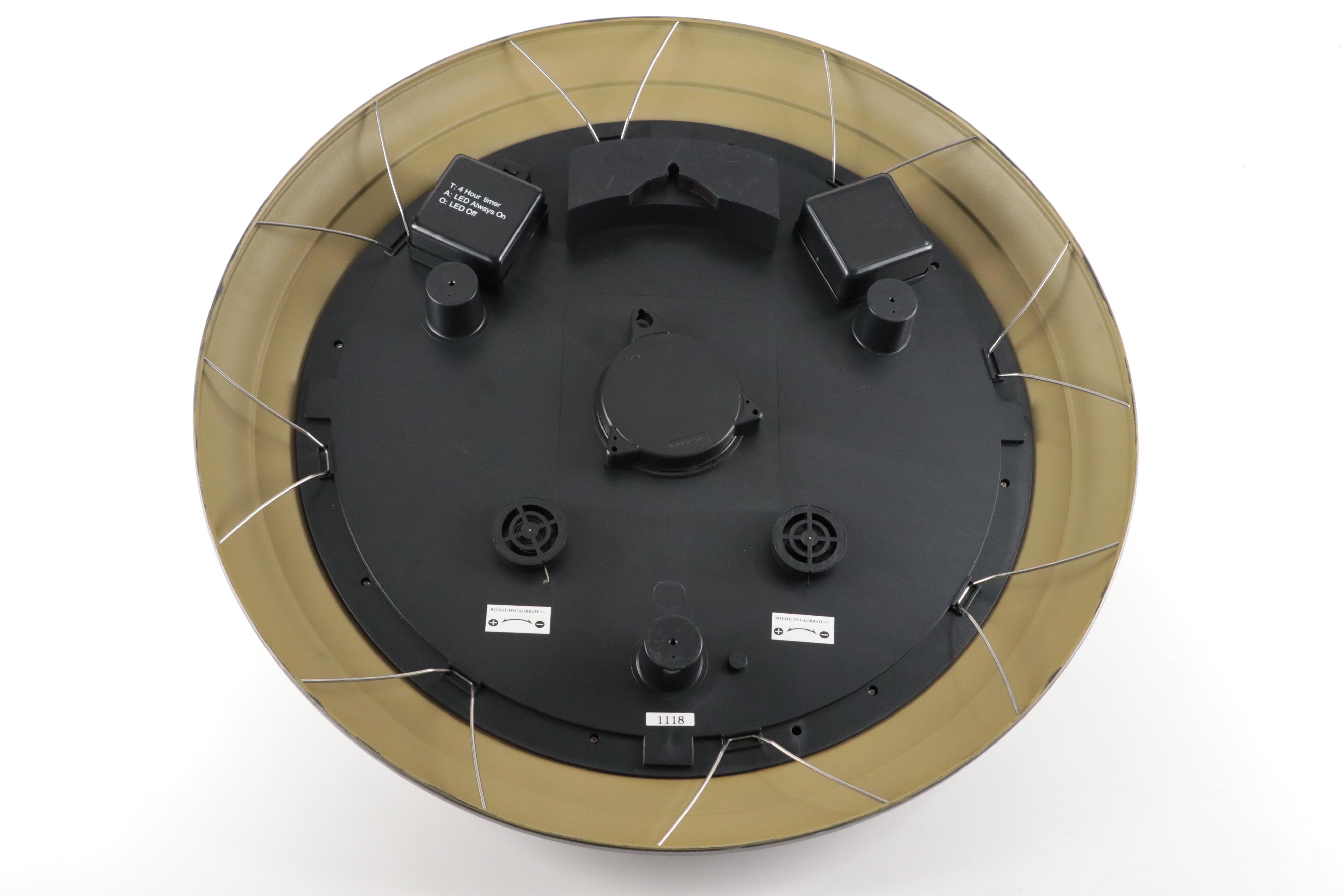 Frontgate Illuminated Outdoor Wall Clock with Thermostat and Humidity Sensor