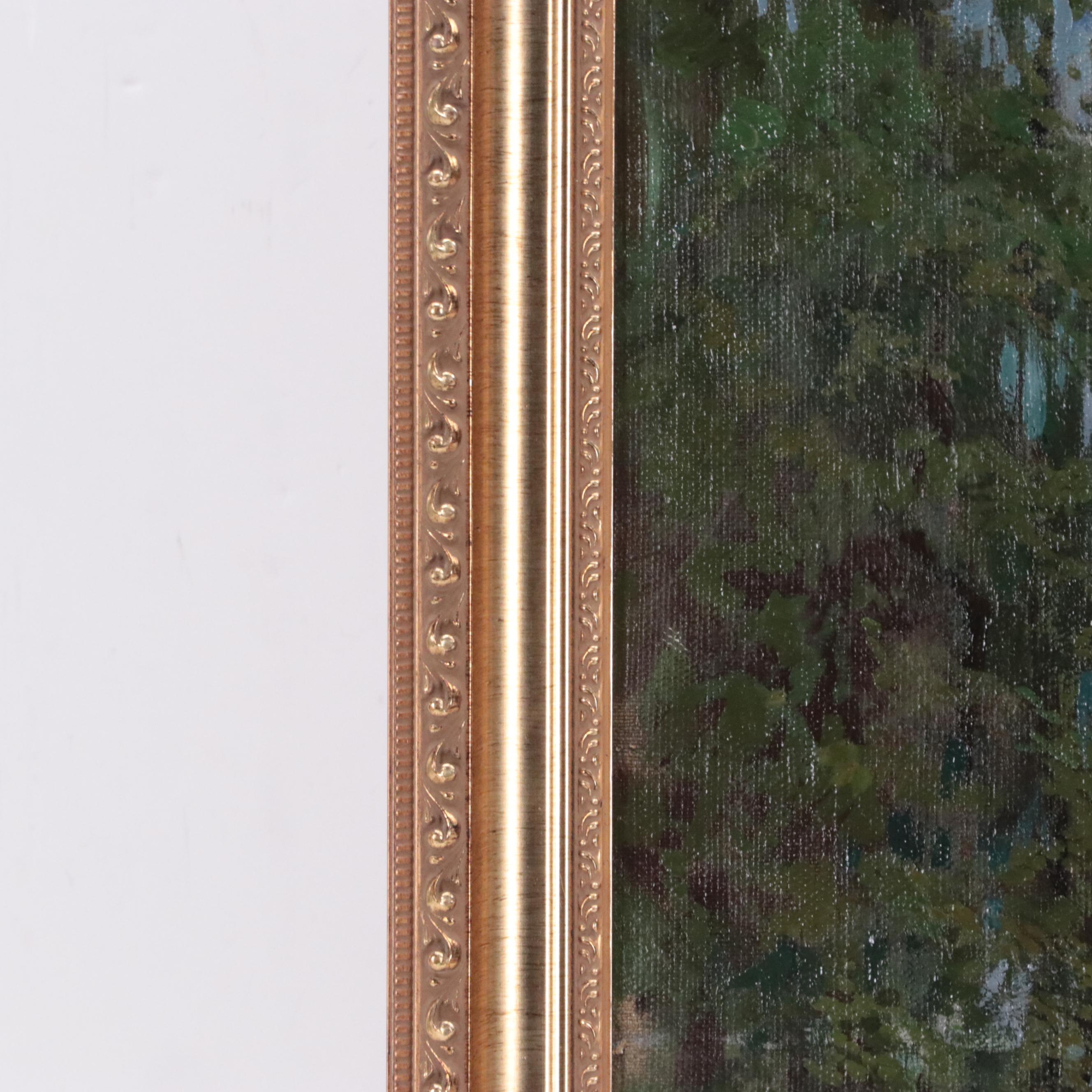 Russian Landscape Oil Painting "Road", 1995