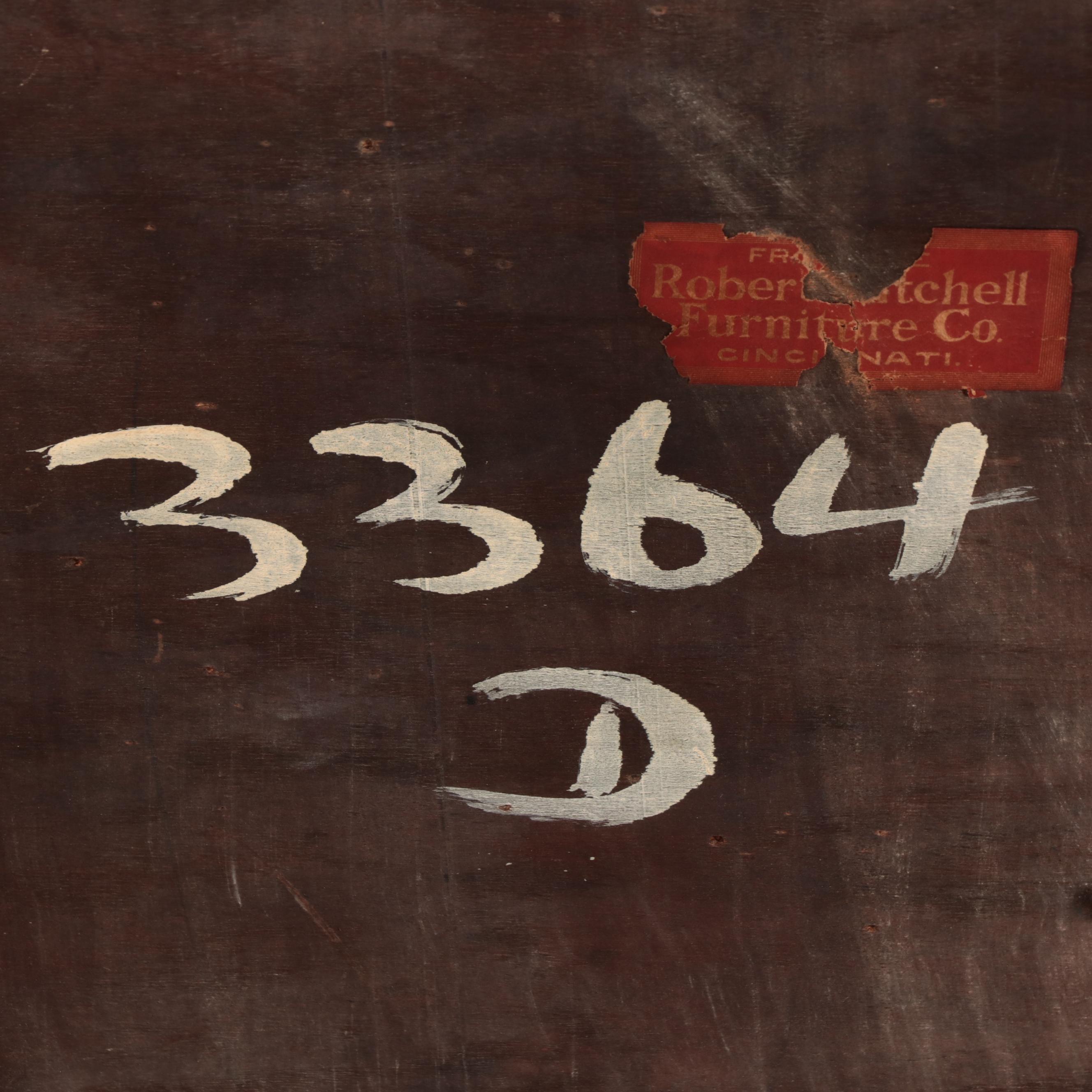 Robert Mitchell Furniture Co. Federal Style Mahogany Side Table, Early 20th C.