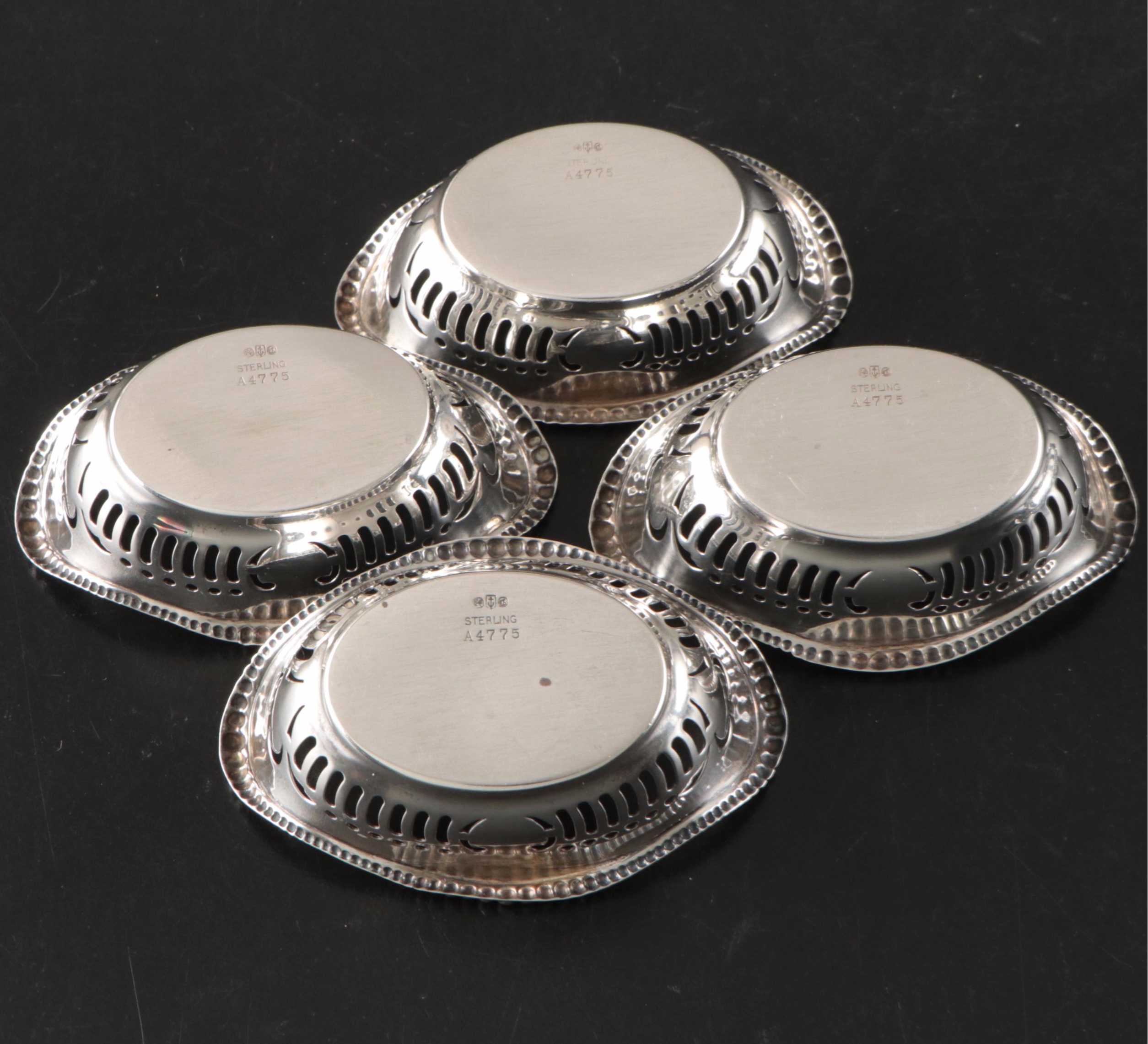Gorham Sterling Silver Nut Bowls with American Sterling Serveware and Candelabra