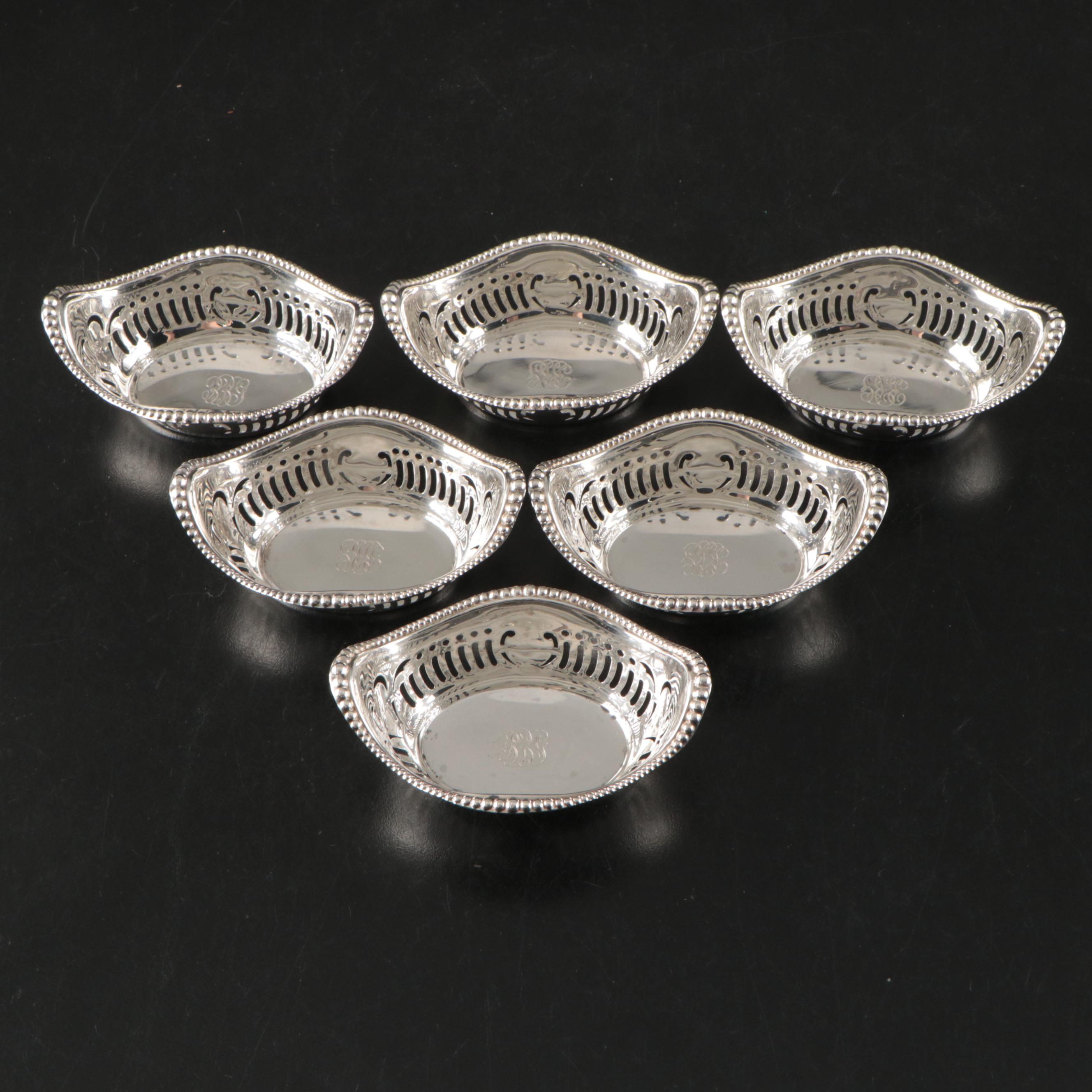 Gorham Sterling Silver Nut Bowls with American Sterling Serveware and Candelabra