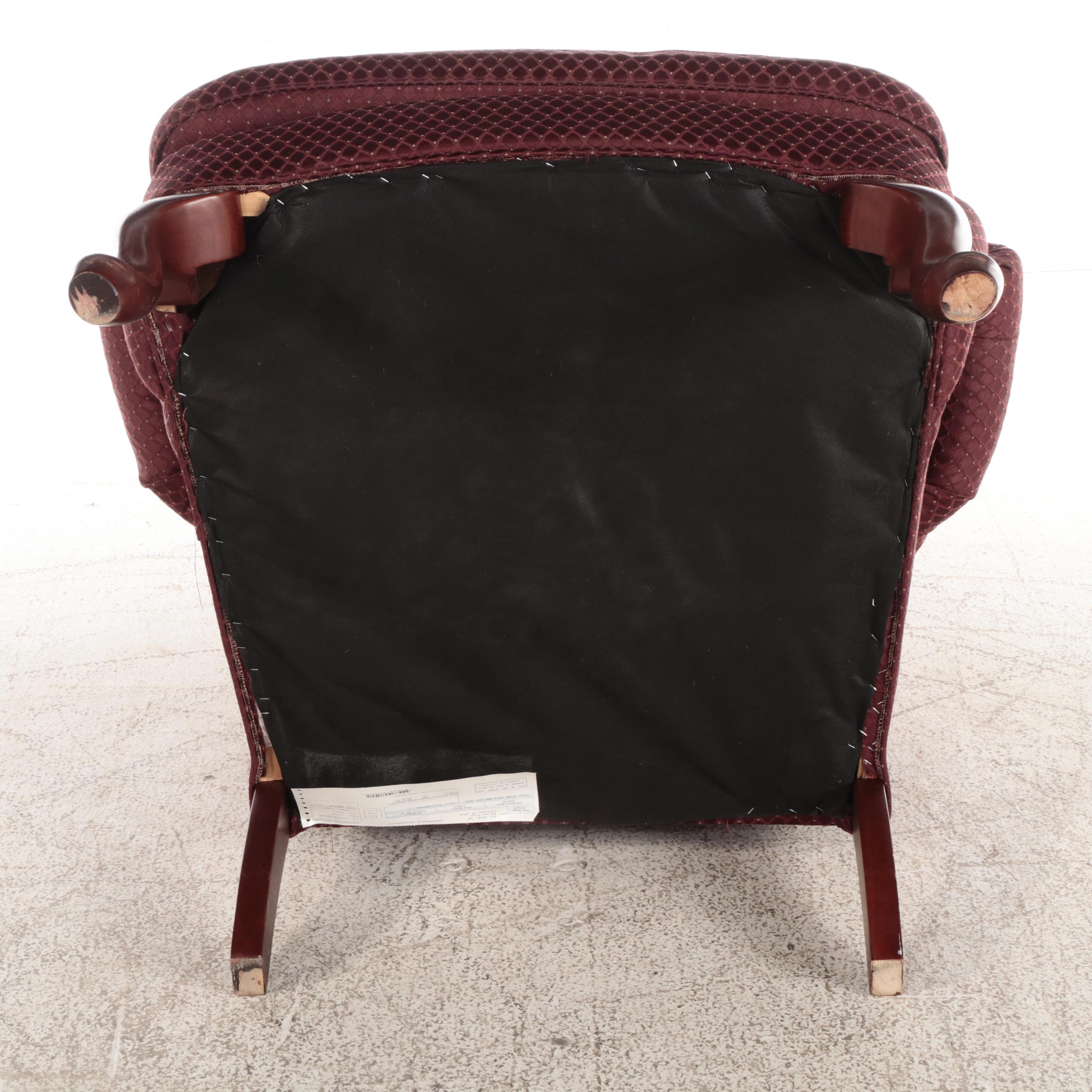 Best Chairs Inc. Queen Anne Style CustomUpholstered Wingback Armchair