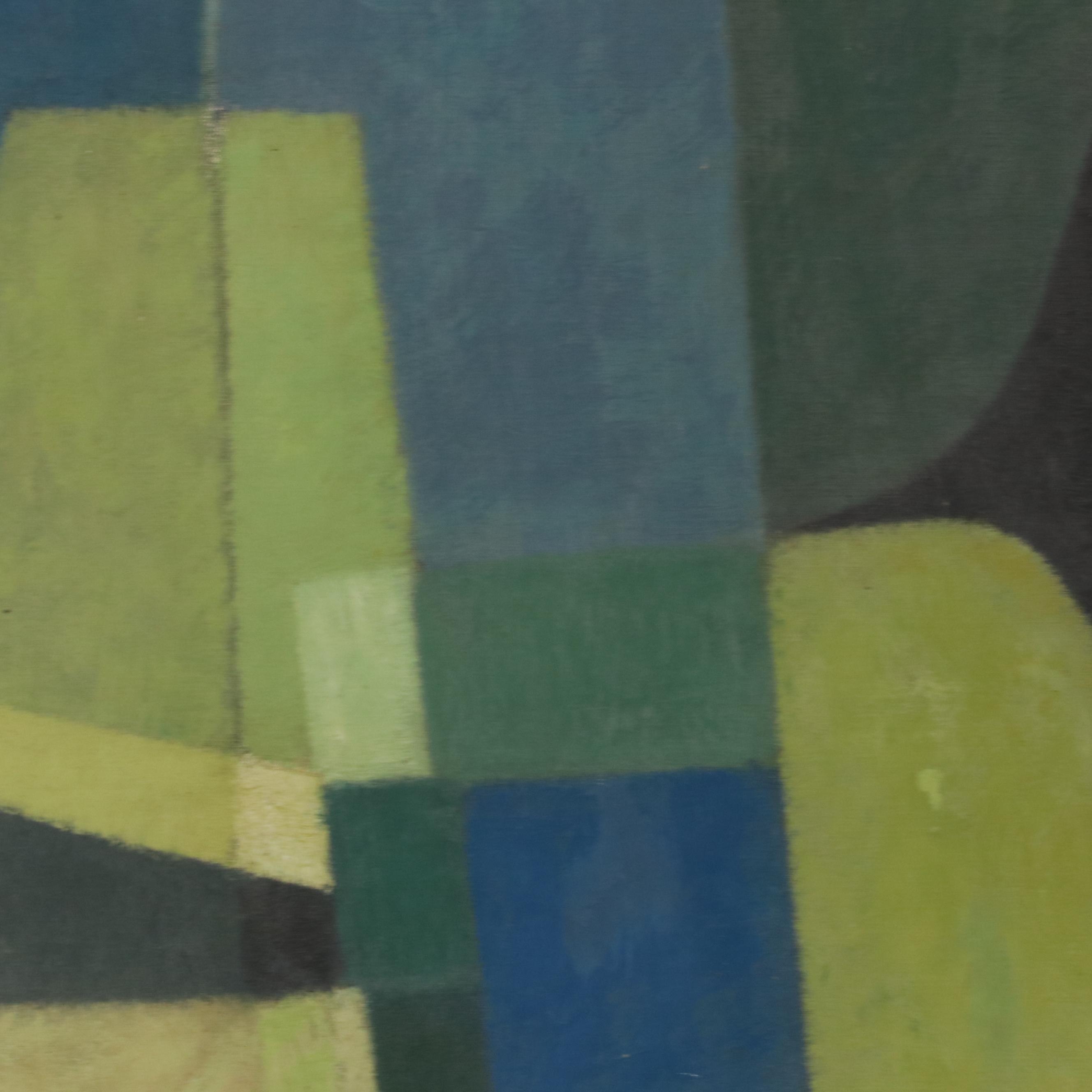 Abstract Modernist Oil Painting, 1959